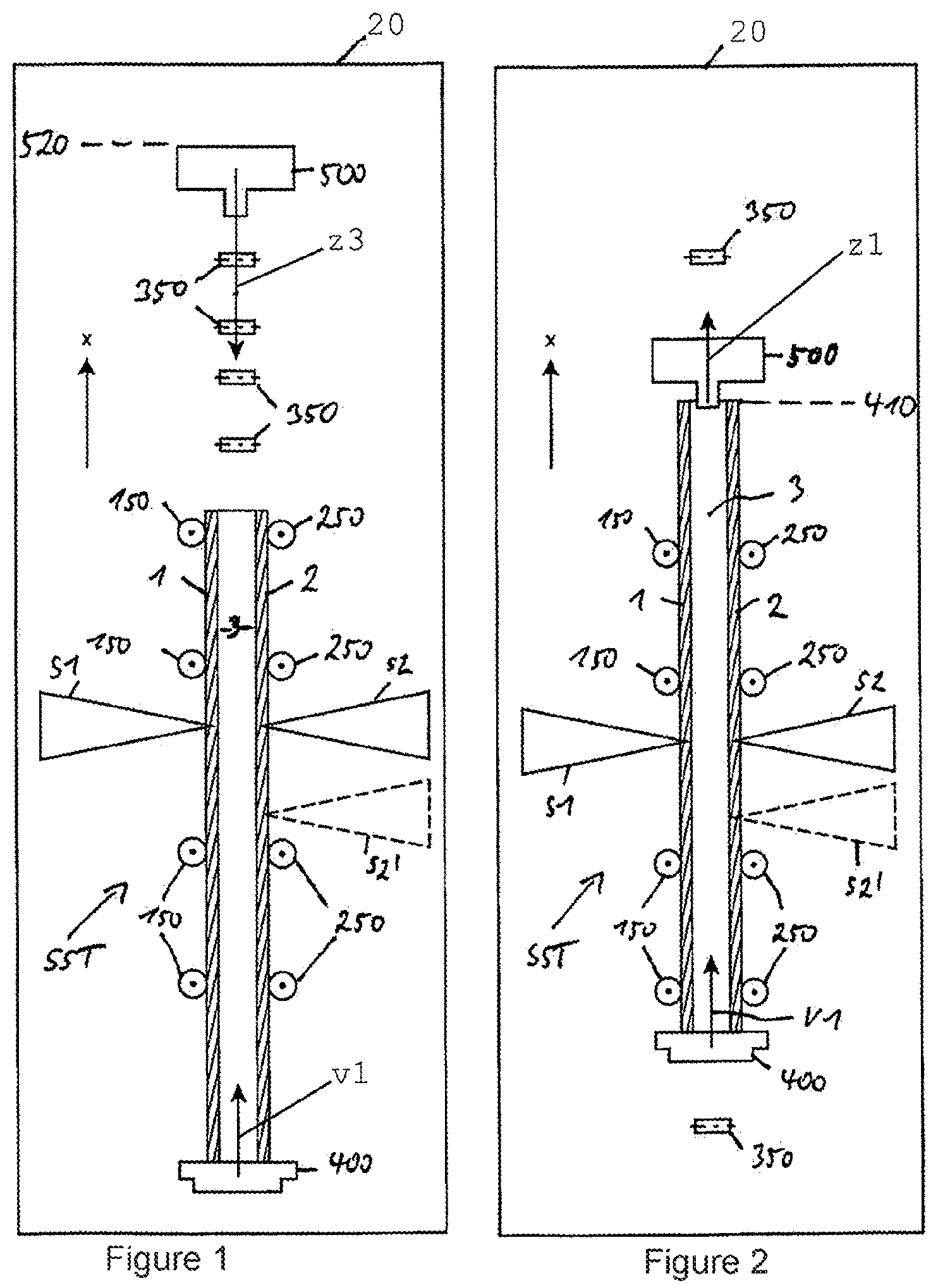 Patent US12365055 Figure 1 – Method for transporting flat materials to be welded in the production of a welded beam and device for same