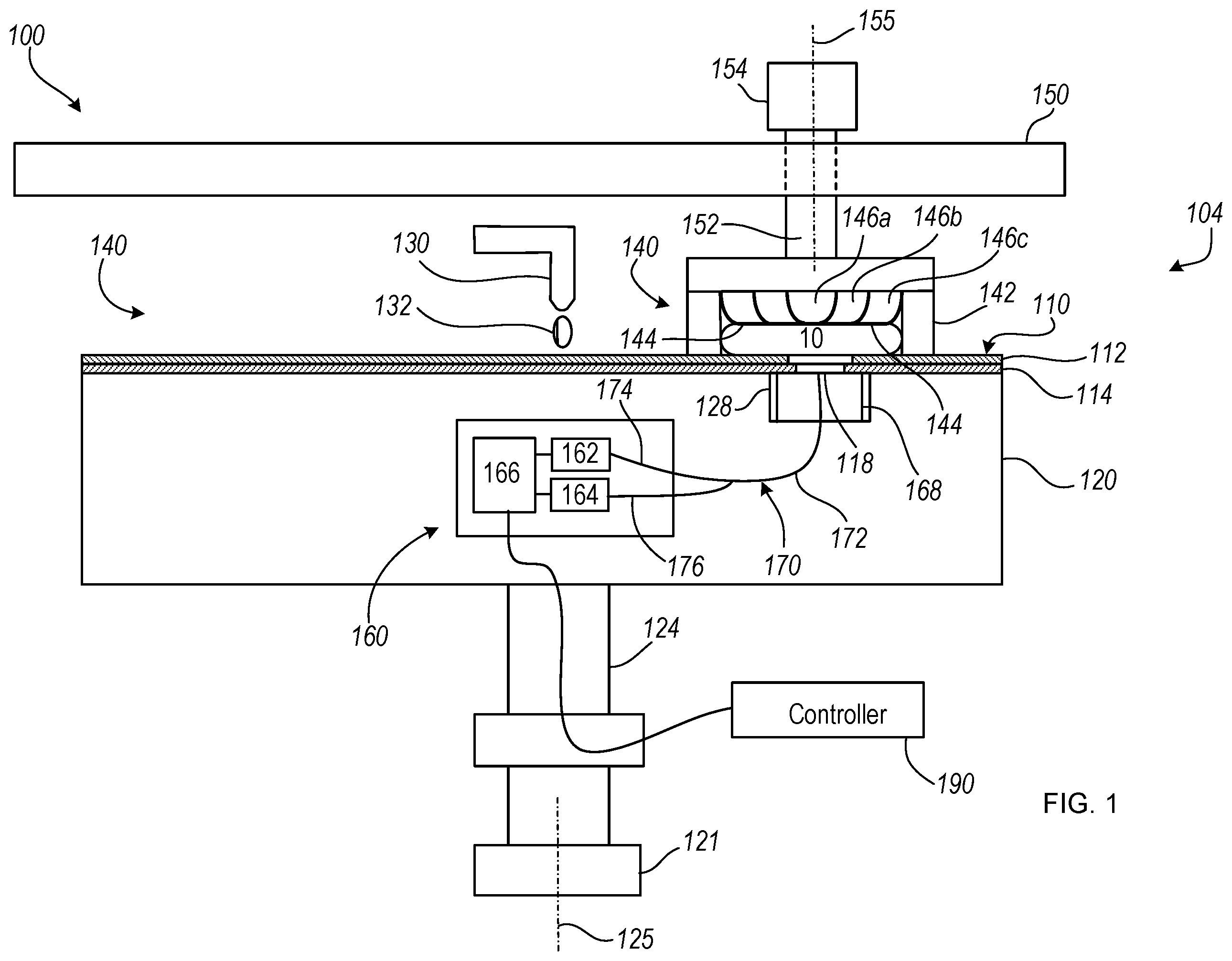 Patent US12365060 Figure 1 – Chemical mechanical polishing correction tool