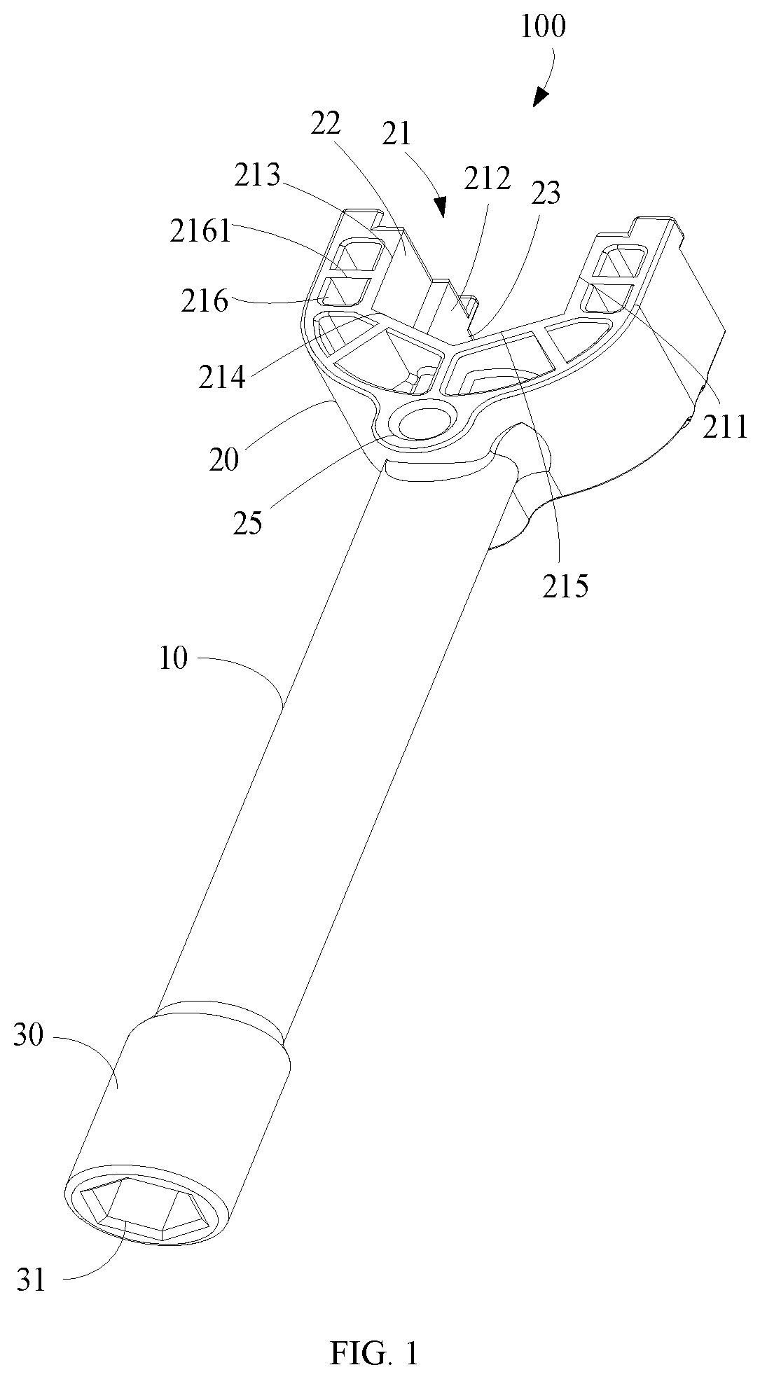 Patent US12365063 Figure 1 – Wrench