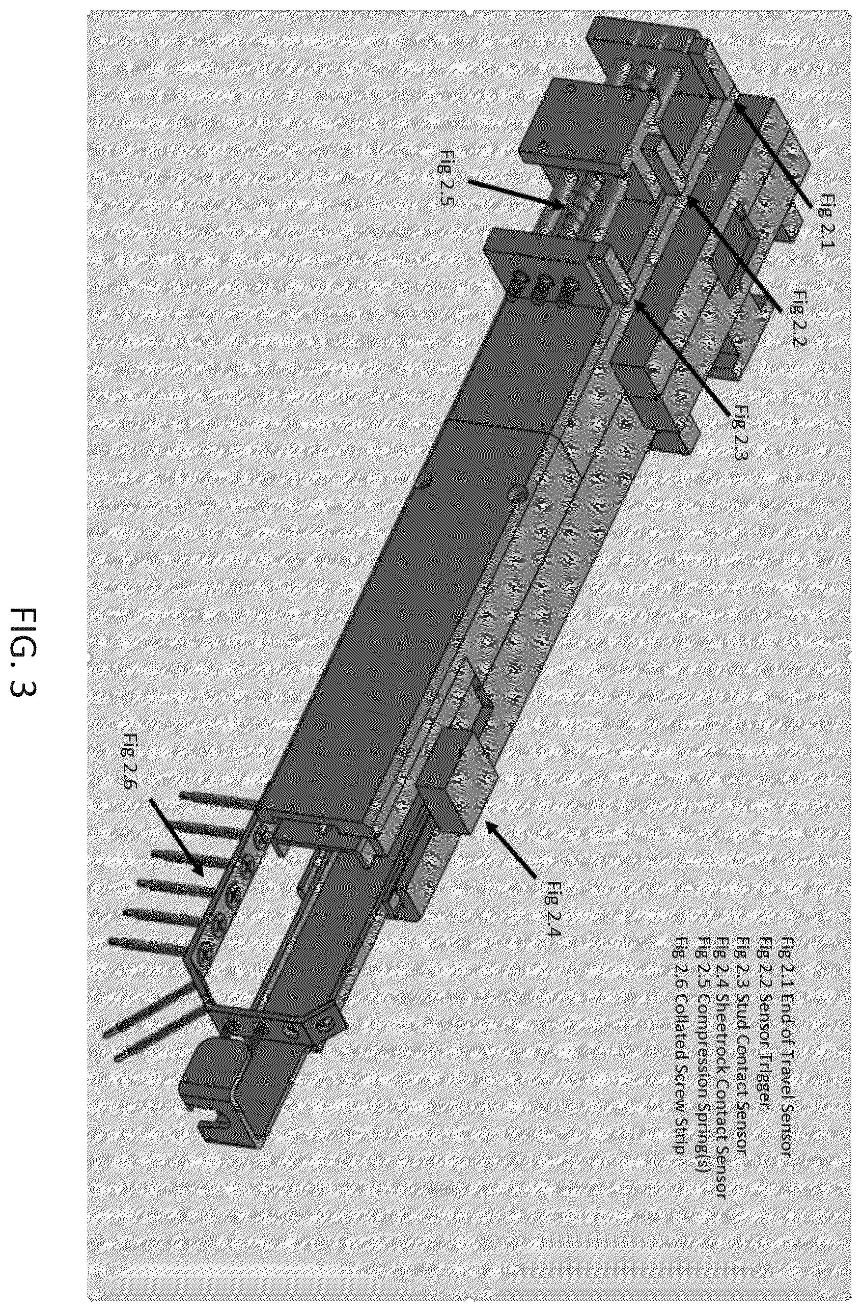 Patent US12365064 Figure 3 – Screw gun apparatus for semi-automated sheetrock system