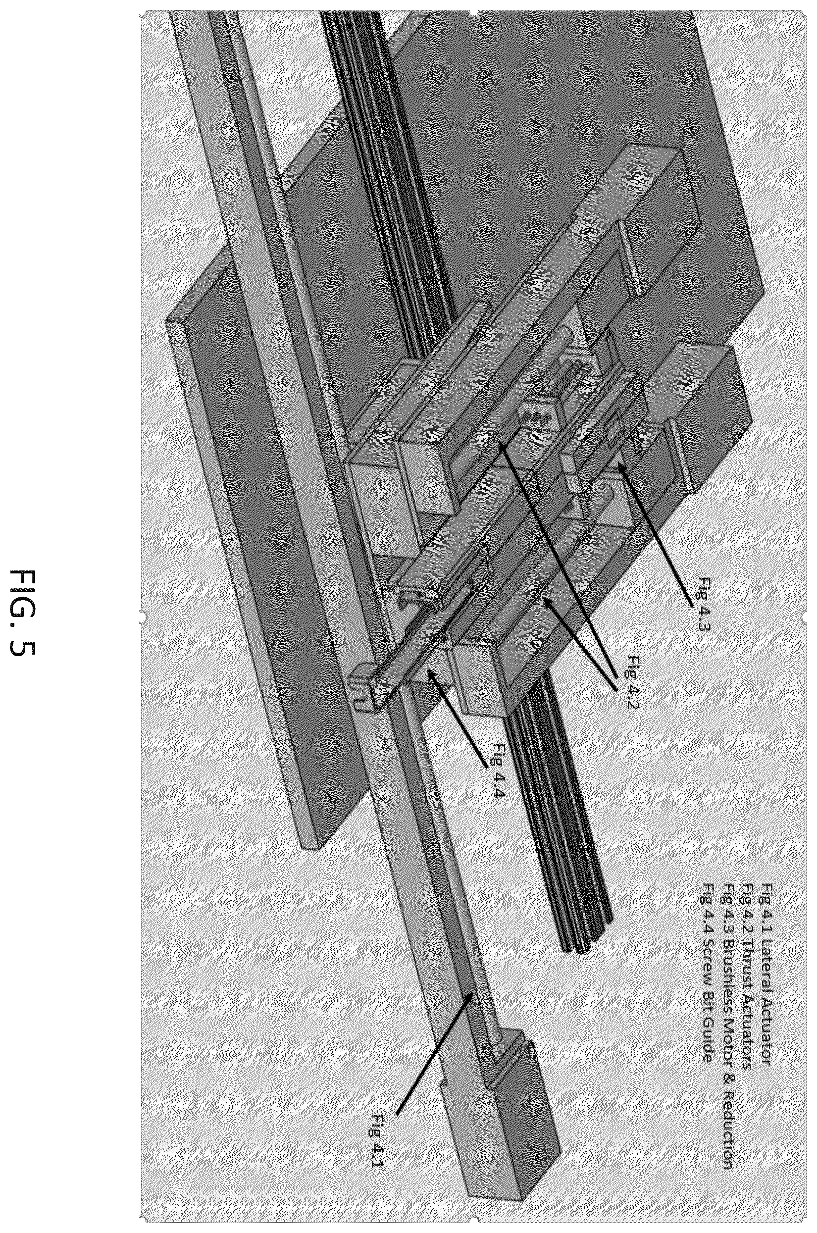Patent US12365064 Figure 5 – Screw gun apparatus for semi-automated sheetrock system