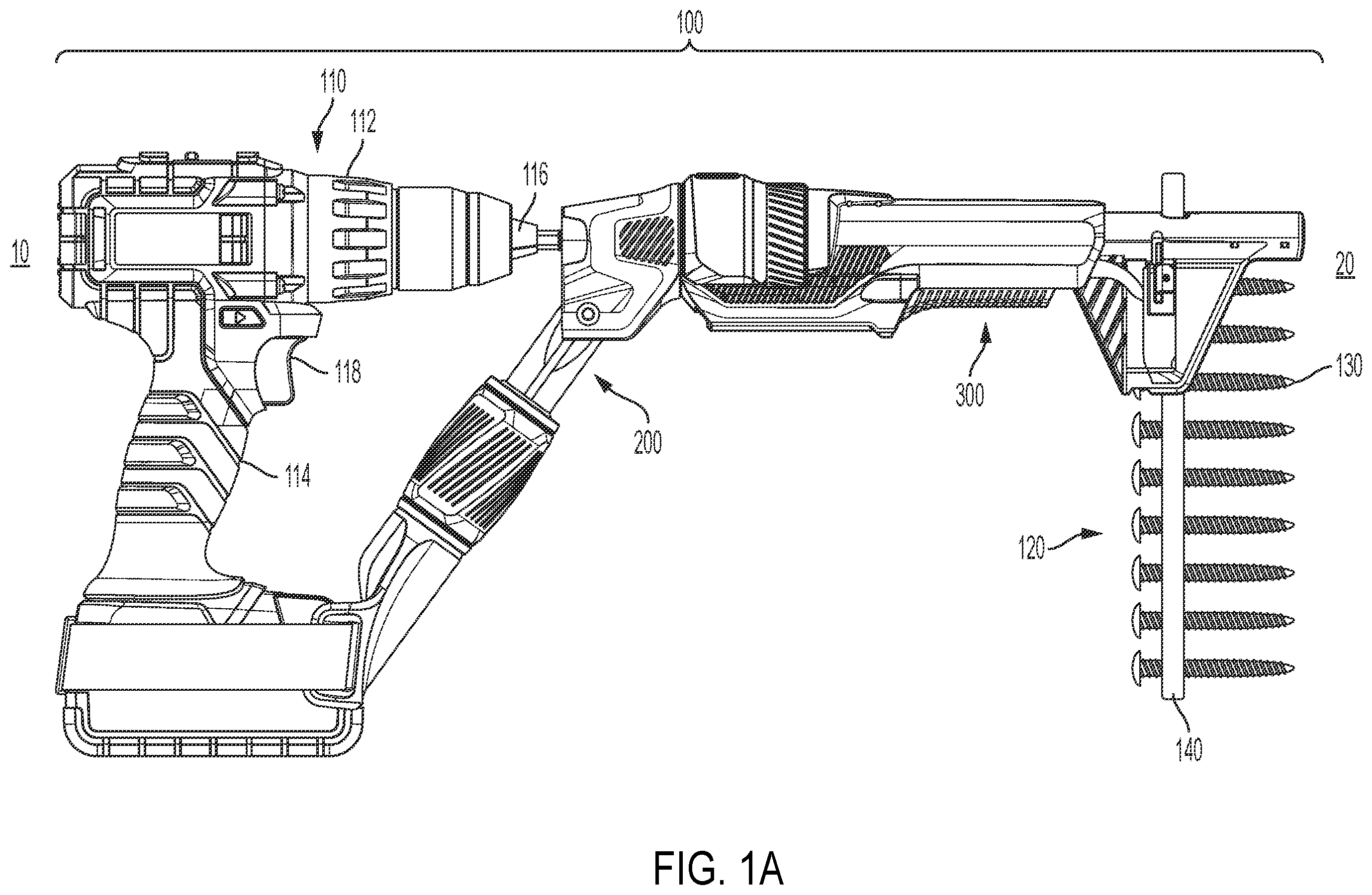 Patent US12365066 Figure 1 – Fastener installation systems and adapters