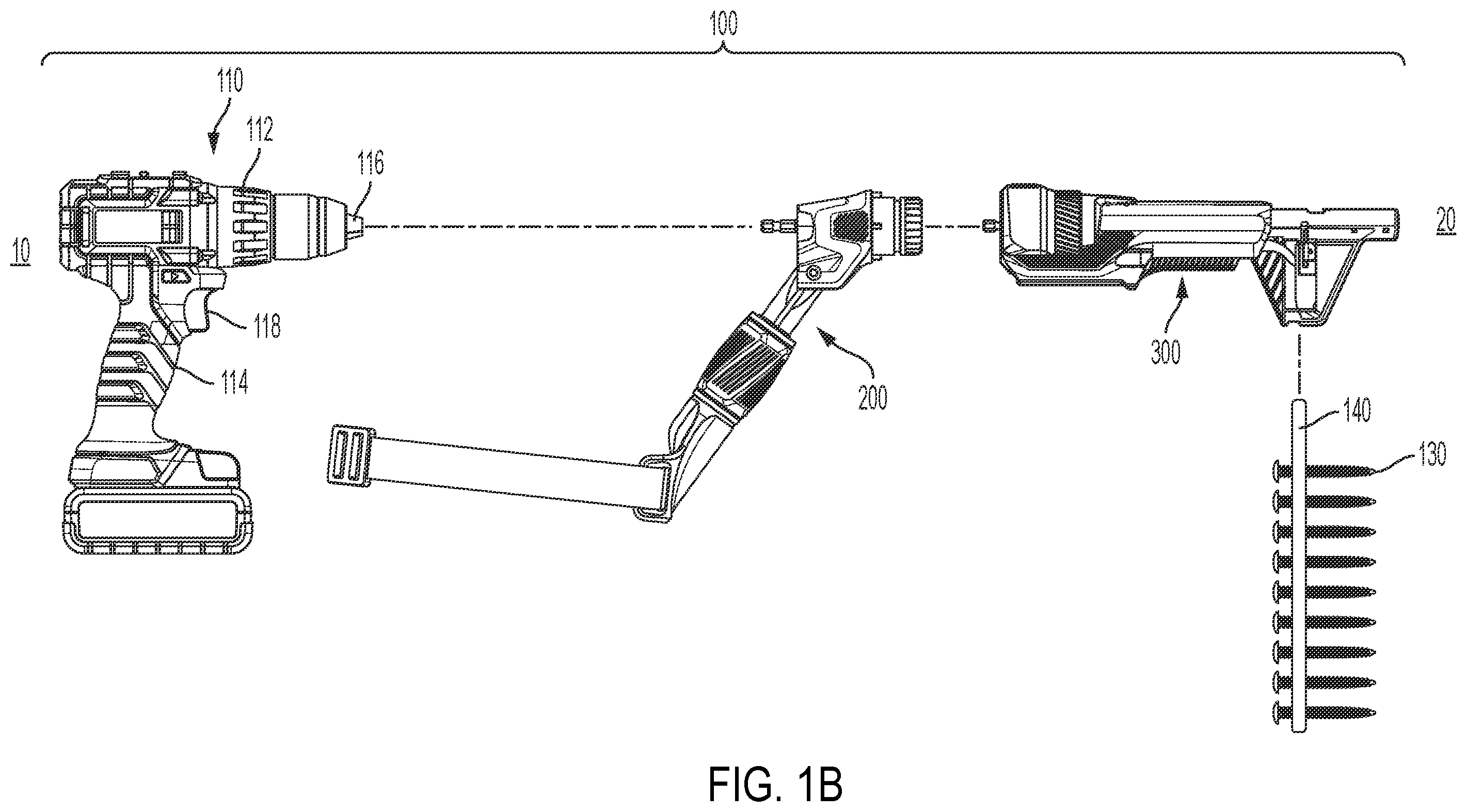 Patent US12365066 Figure 2 – Fastener installation systems and adapters