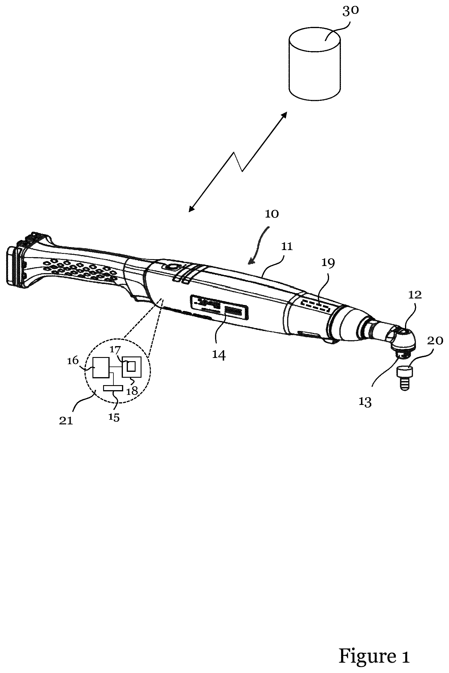 Patent US12365067 Figure 1 – Detecting tightening tool performance deterioration
