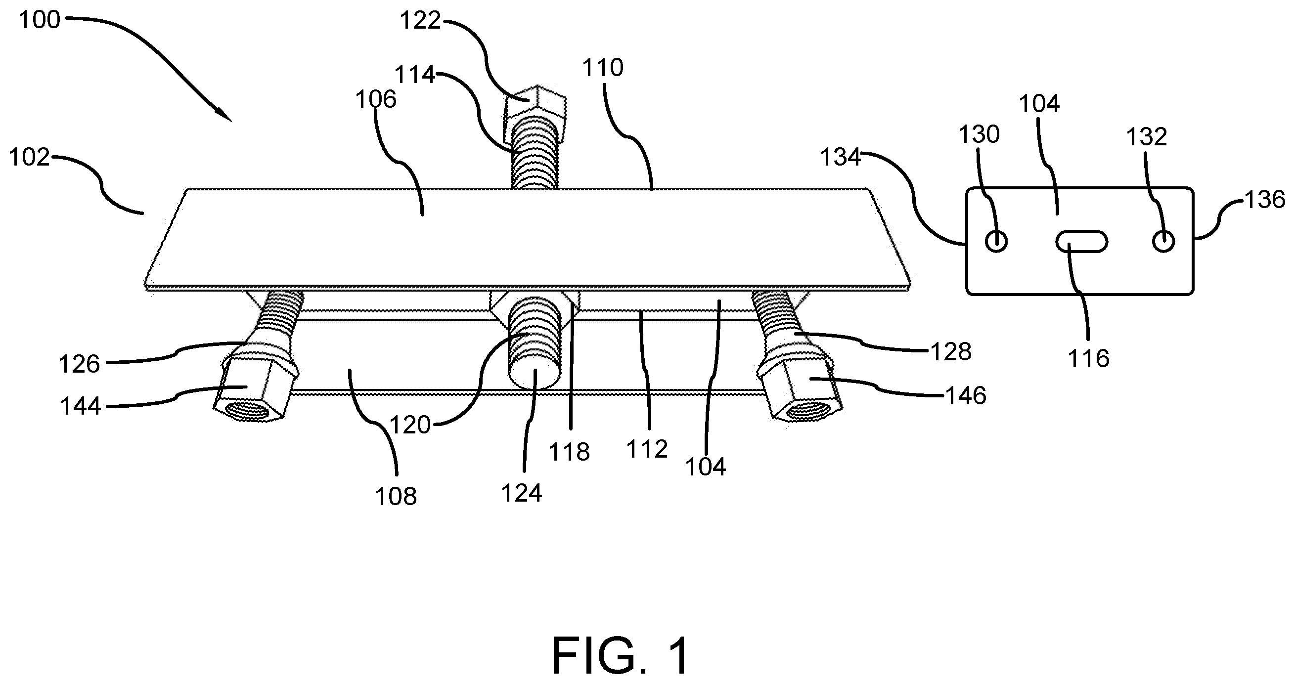 Patent US12365068 — Axle hub and rotor assembly removal tool — Figure 1