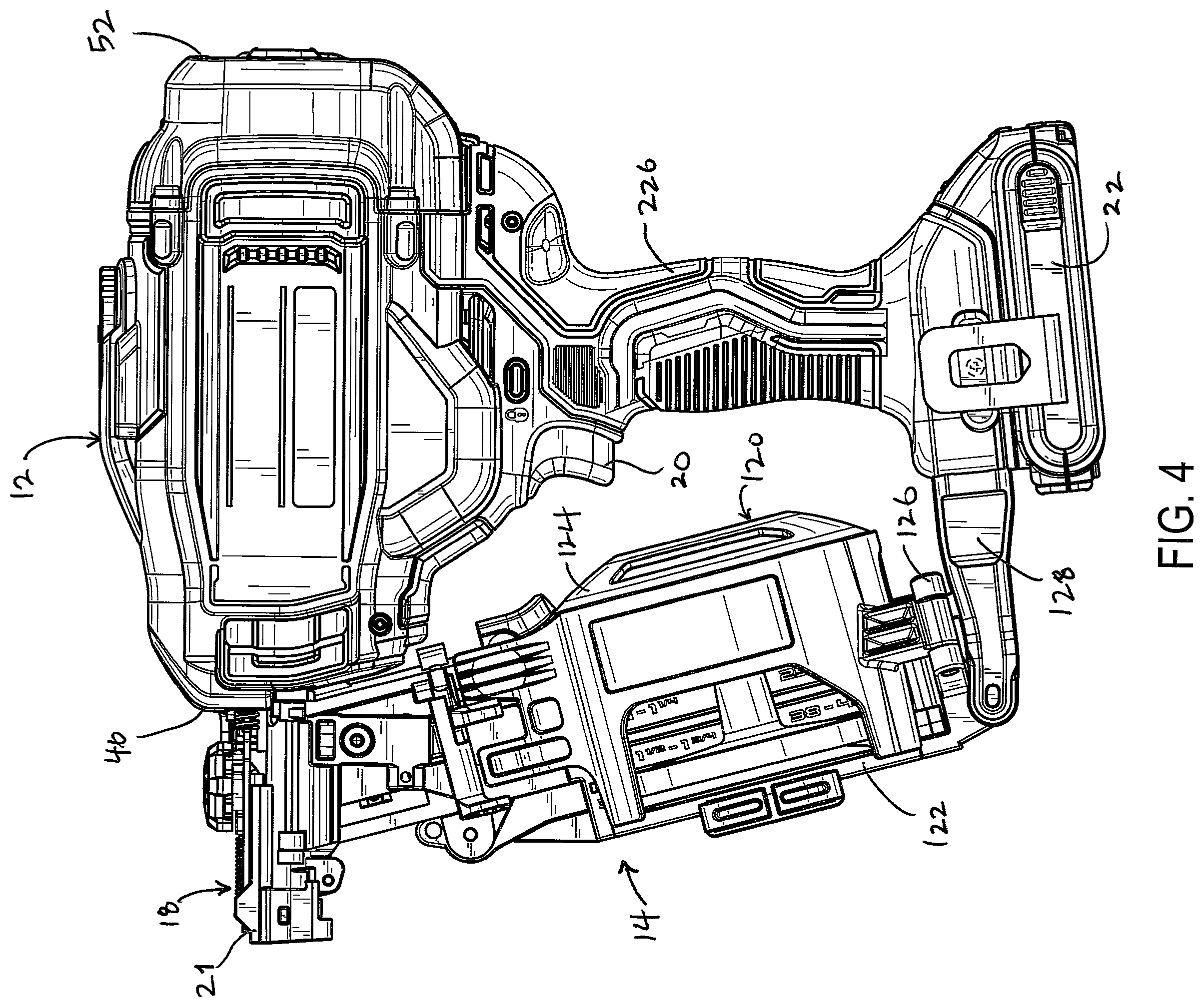 Patent US12365069 Figure 4 – Power tool