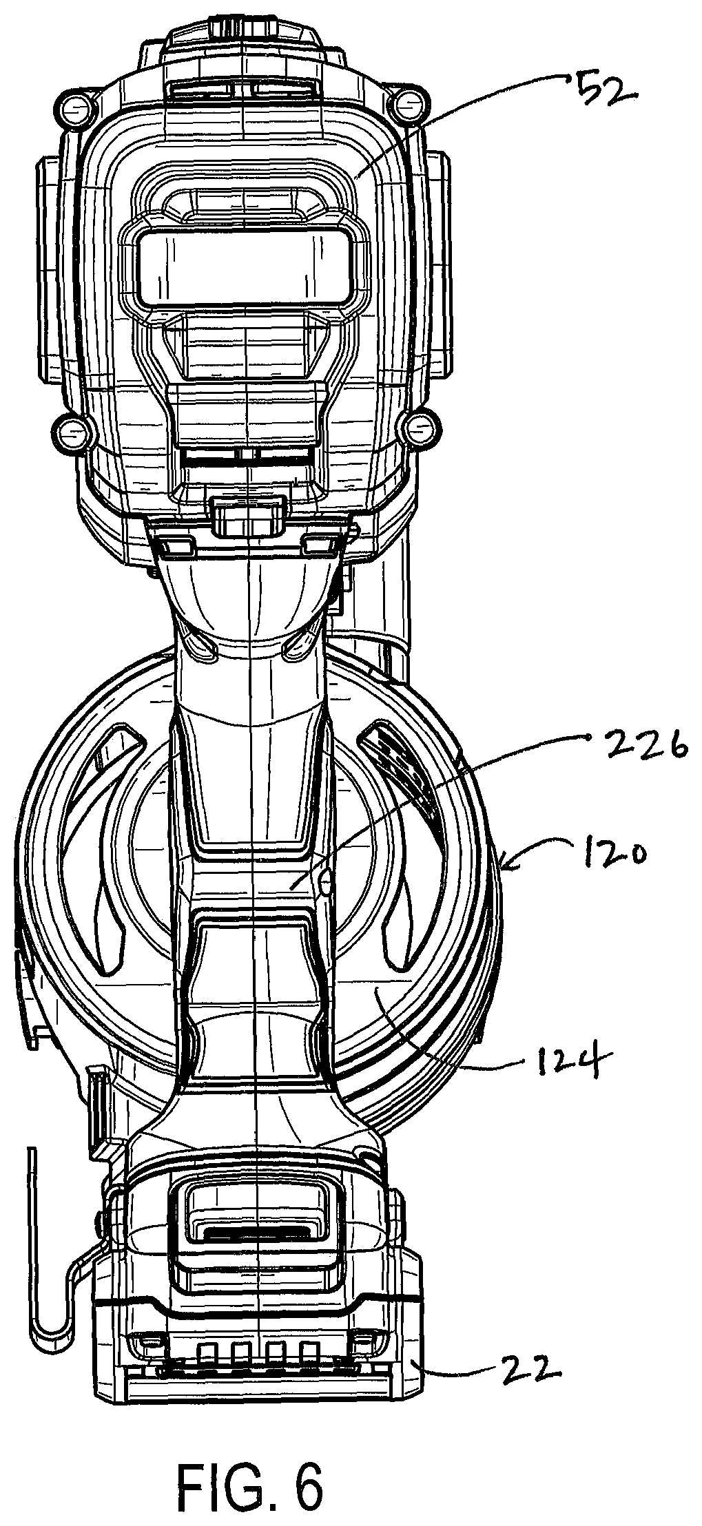 Patent US12365069 Figure 6 – Power tool