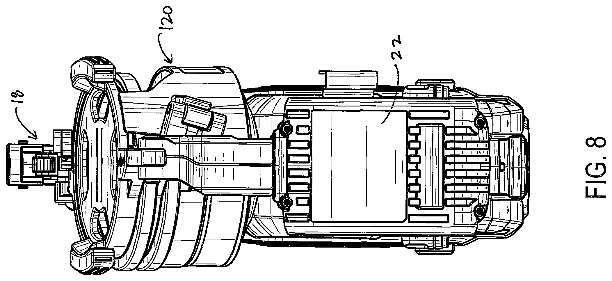 Patent US12365069 Figure 8 – Power tool