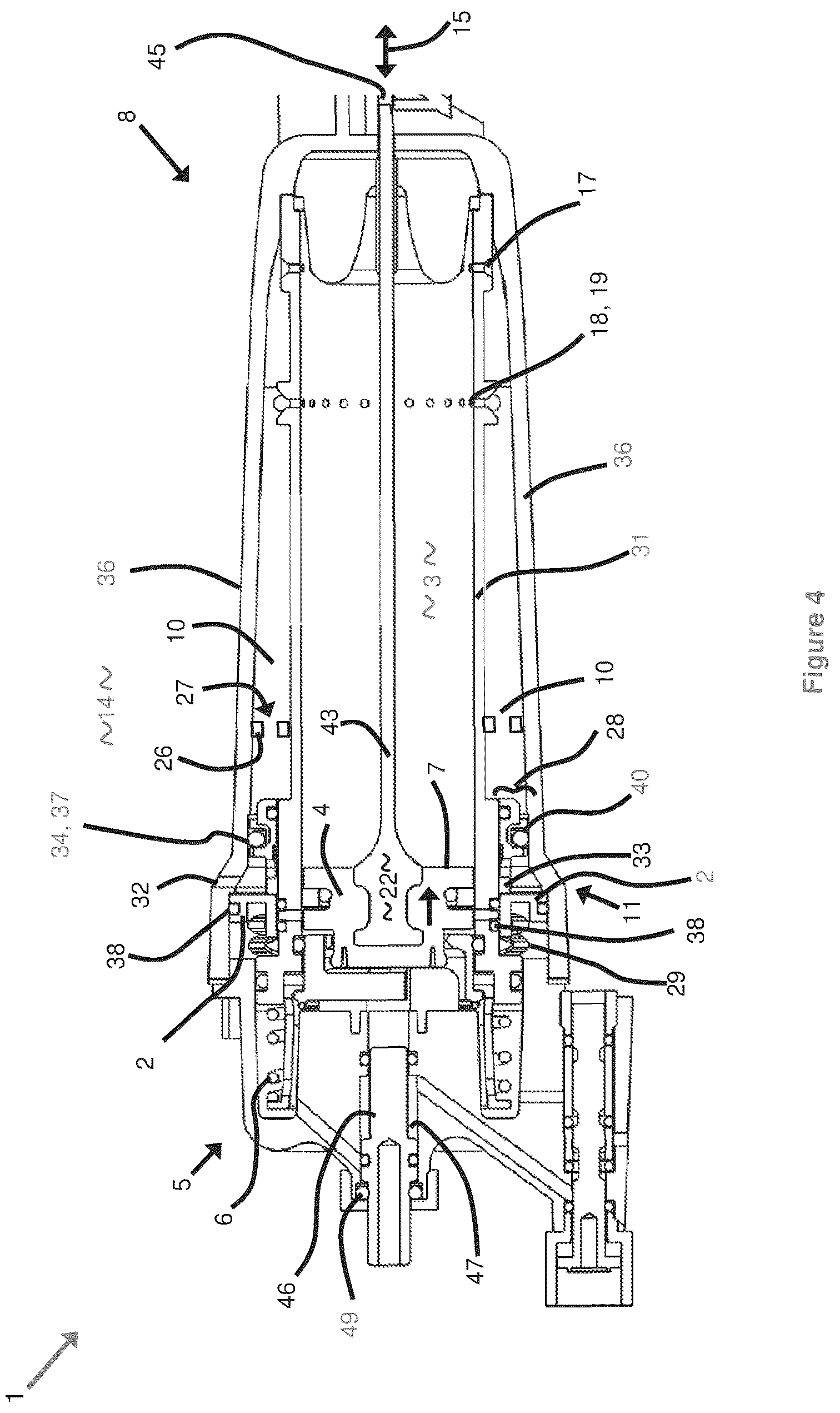Patent US12365070 Figure 4 – Exhaust valves for pressurised fluid operated devices