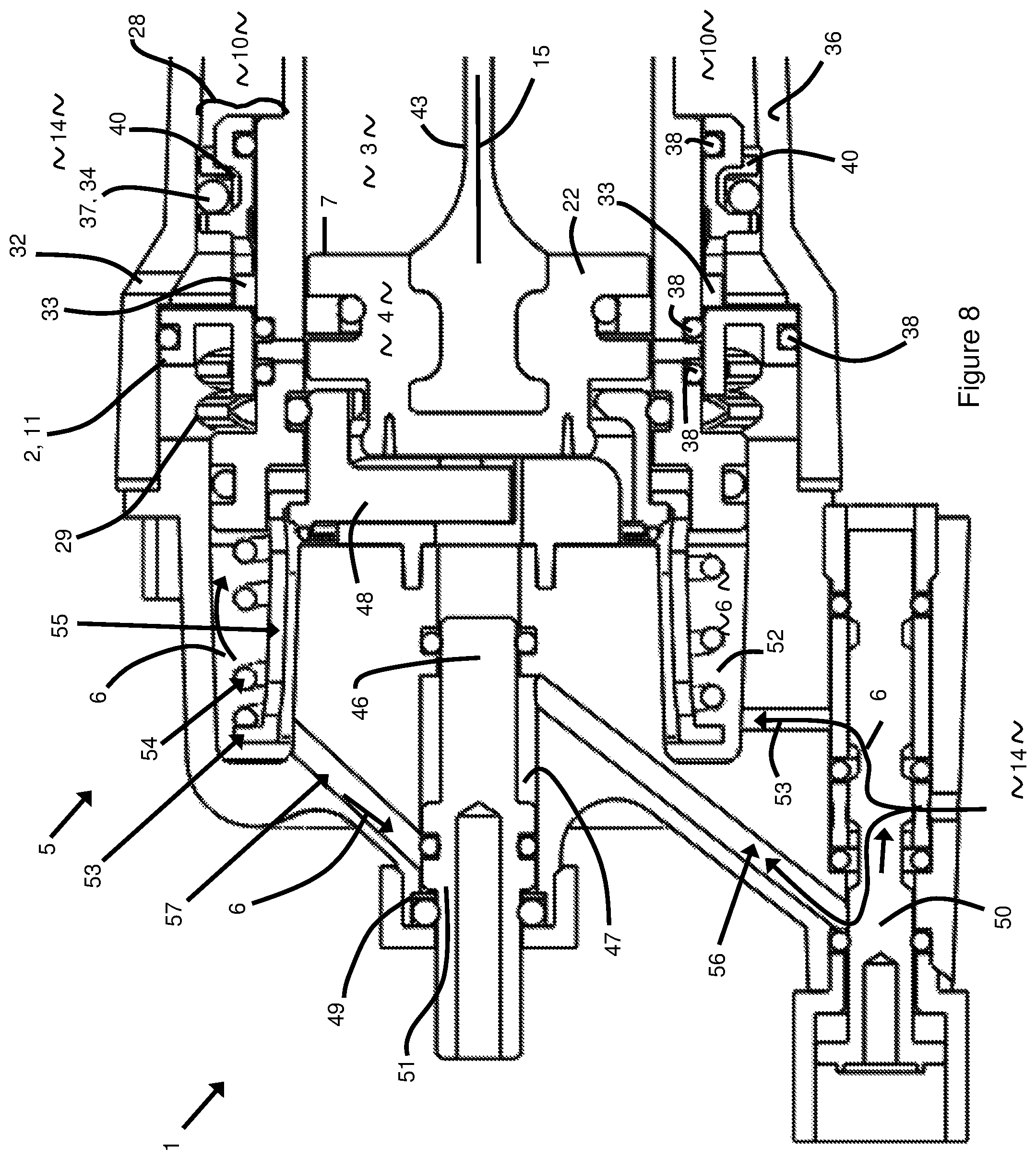 Patent US12365070 Figure 8 – Exhaust valves for pressurised fluid operated devices