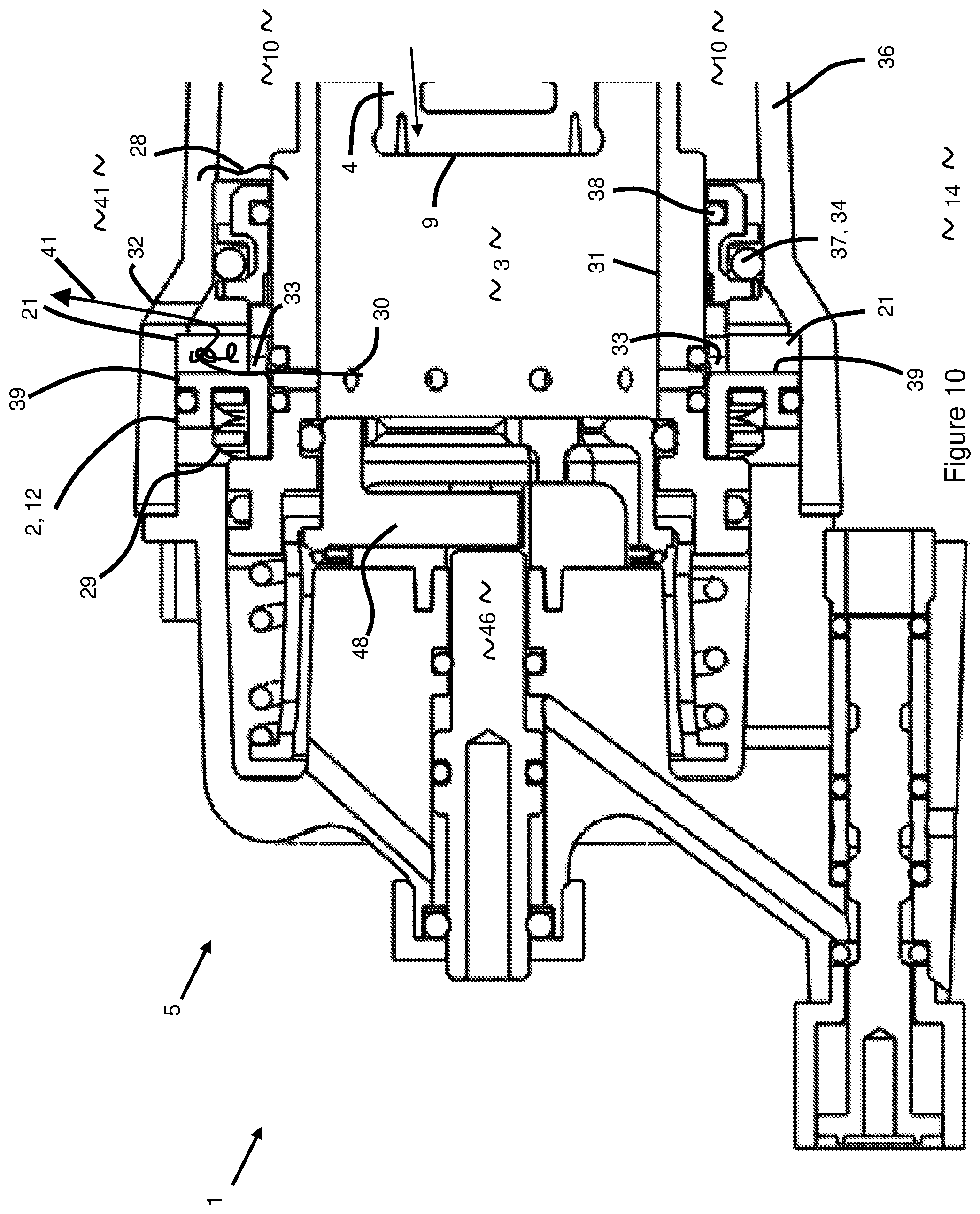 Patent US12365070 Figure 10 – Exhaust valves for pressurised fluid operated devices