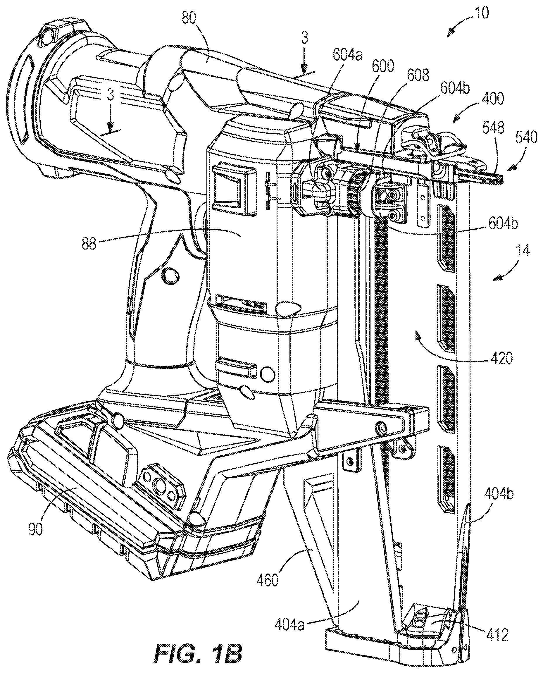 Patent US12365072 Figure 2 – Powered fastener driver