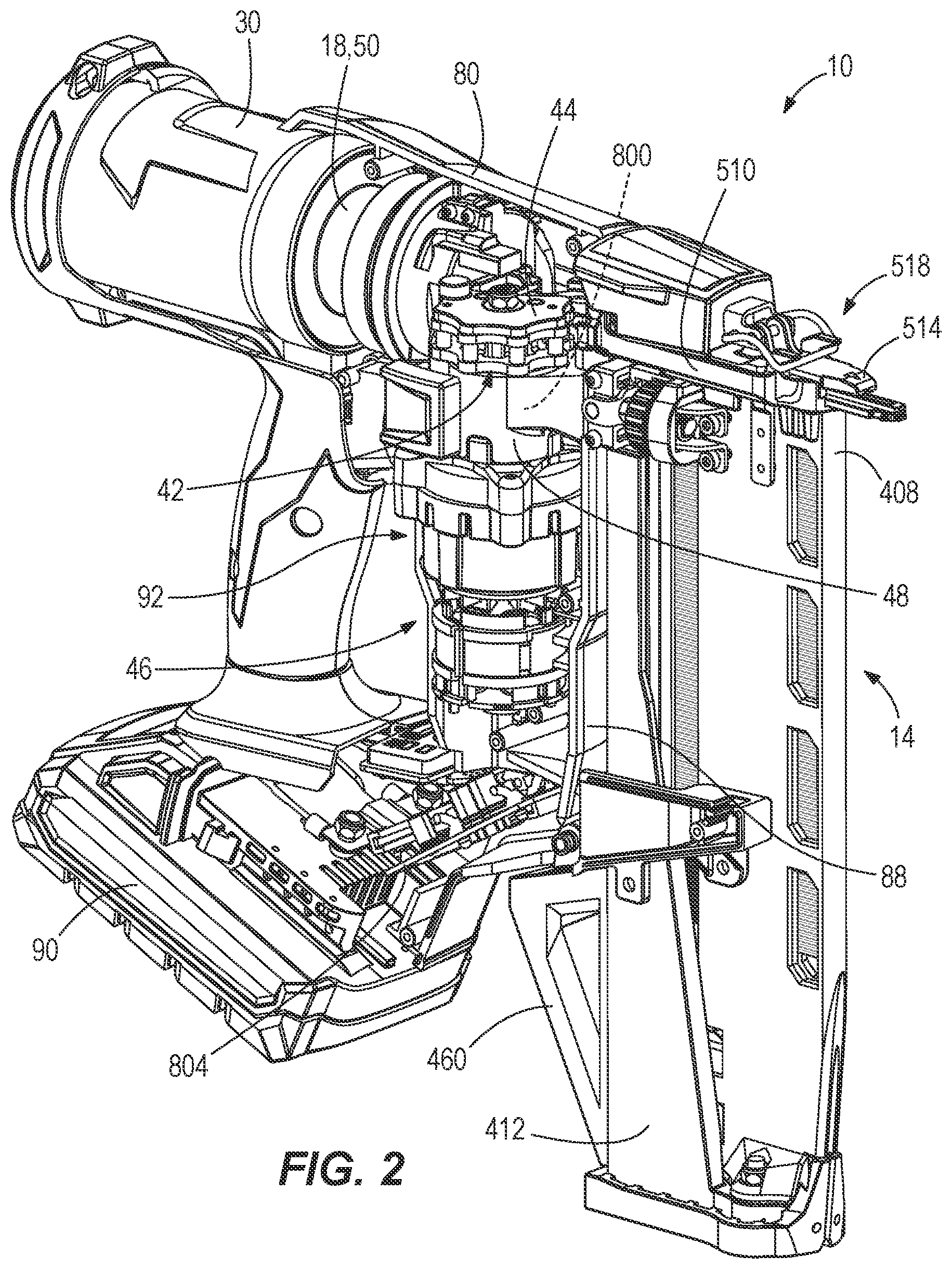 Patent US12365072 Figure 4 – Powered fastener driver
