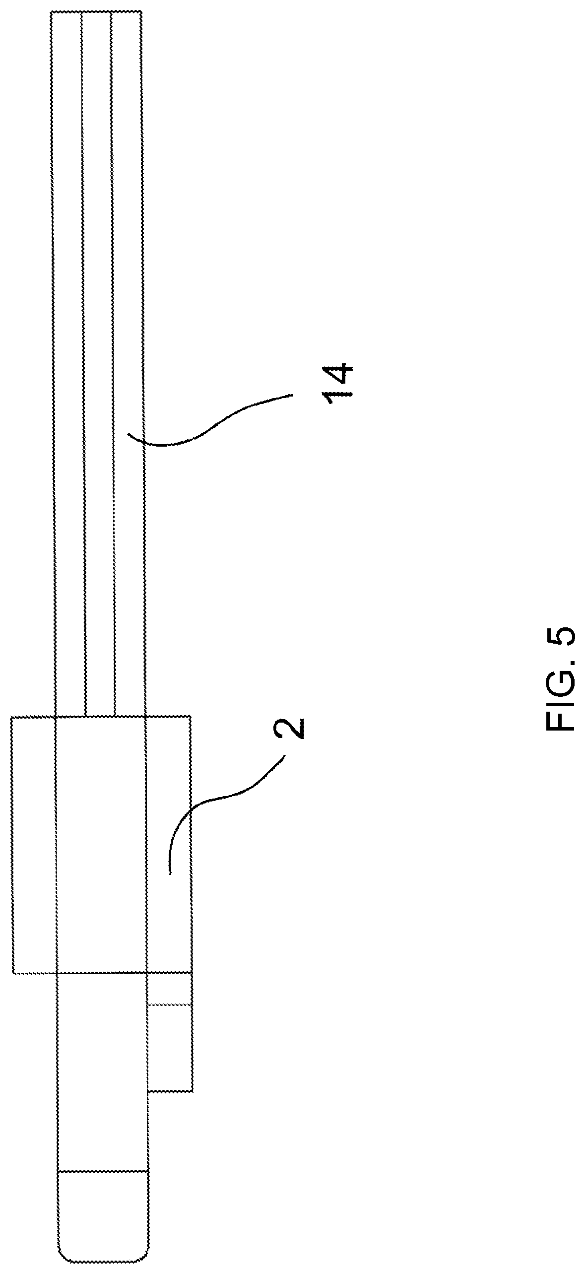 Patent US12365073 Figure 5 – Nail driving tool, movable guide element, stationary guide element, kit, base for such kit, system, and retrofitting system
