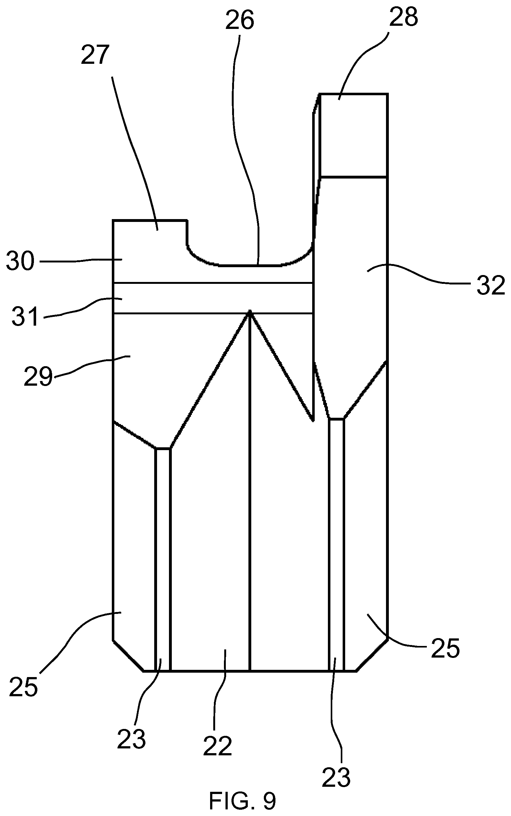 Patent US12365073 Figure 9 – Nail driving tool, movable guide element, stationary guide element, kit, base for such kit, system, and retrofitting system