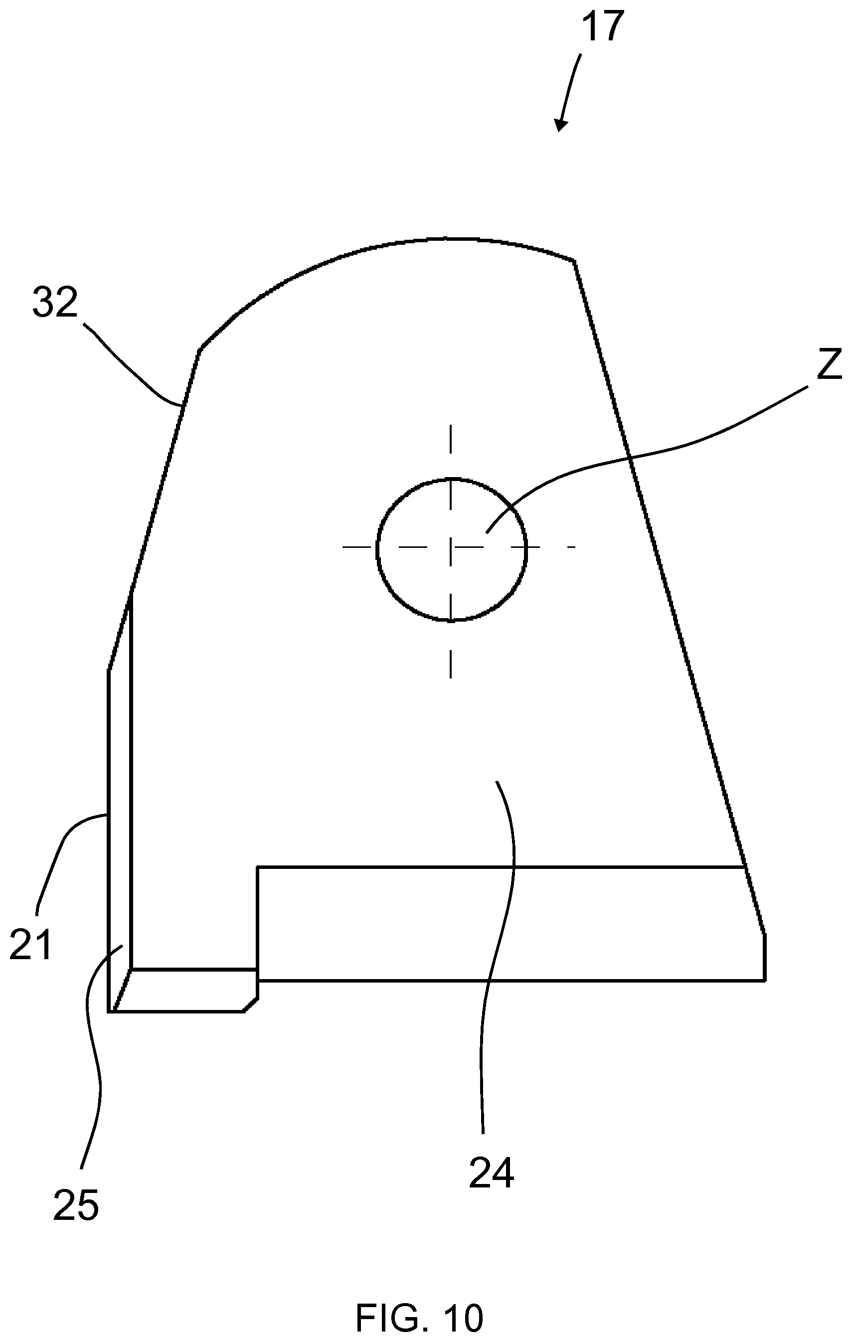 Patent US12365073 Figure 10 – Nail driving tool, movable guide element, stationary guide element, kit, base for such kit, system, and retrofitting system