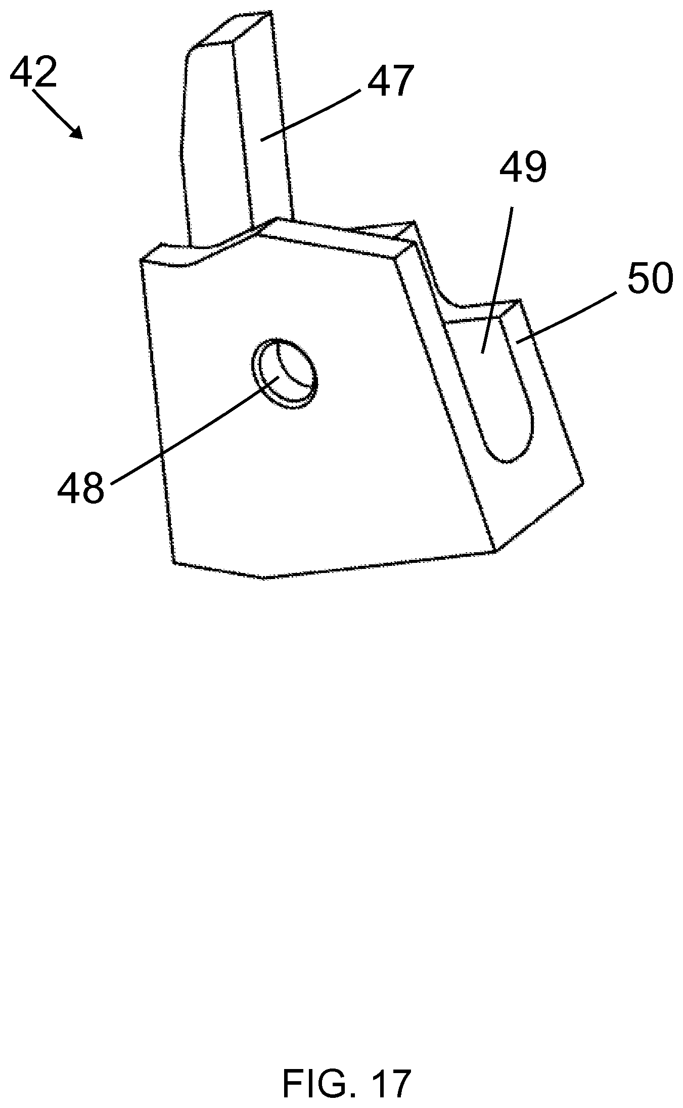 Patent US12365073 Figure 17 – Nail driving tool, movable guide element, stationary guide element, kit, base for such kit, system, and retrofitting system