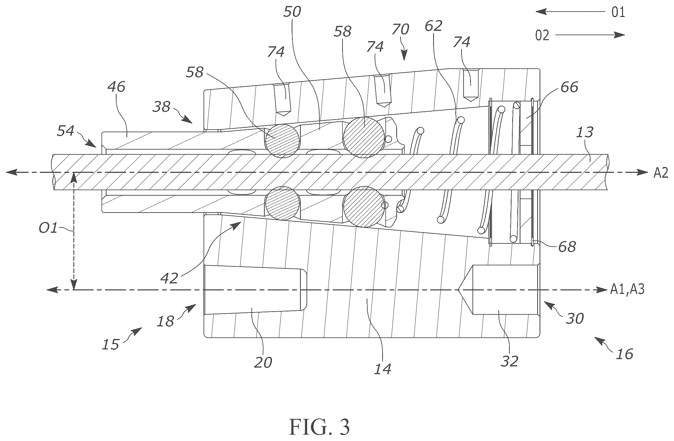 Patent US12365074 Figure 4 – Attachment for powered hammer