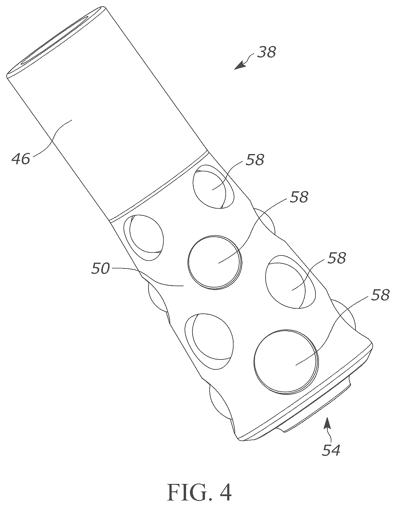 Patent US12365074 Figure 5 – Attachment for powered hammer
