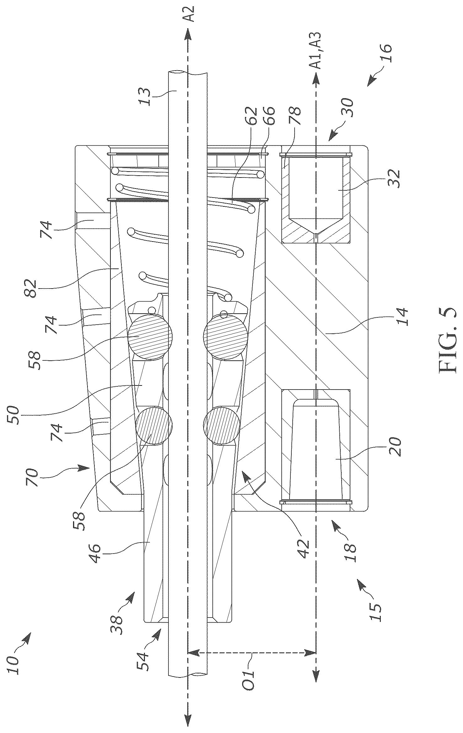 Patent US12365074 Figure 6 – Attachment for powered hammer