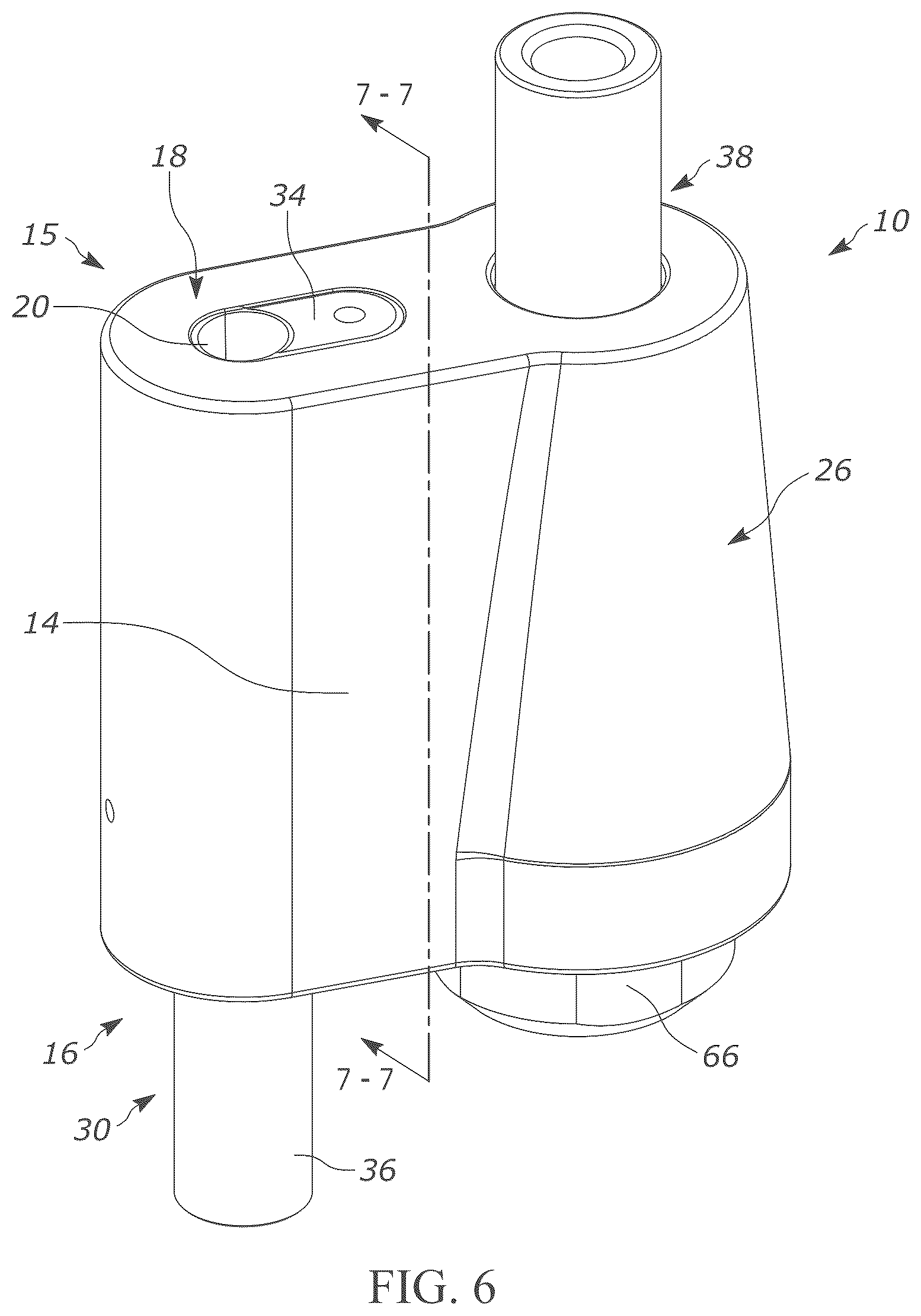 Patent US12365074 Figure 7 – Attachment for powered hammer