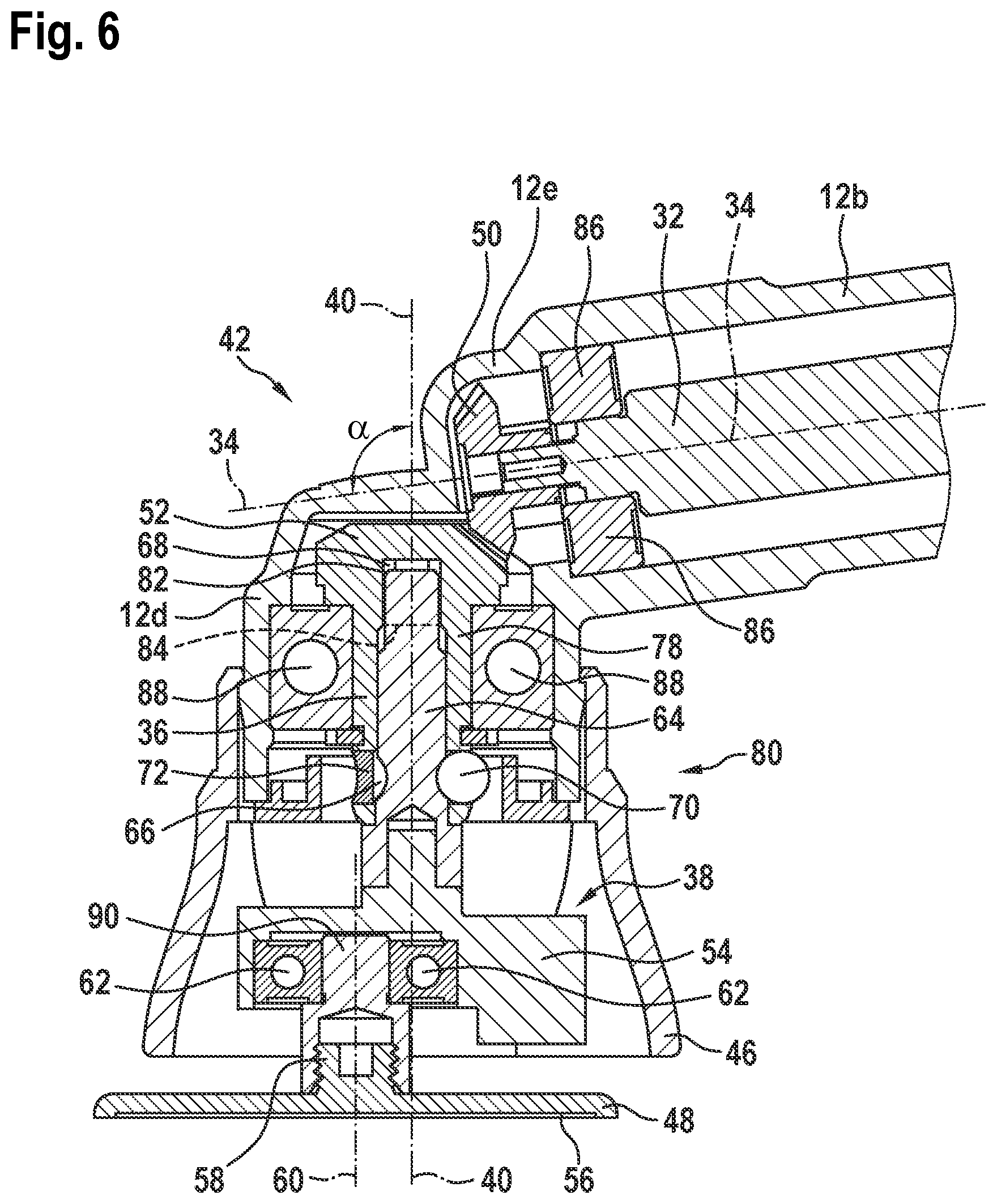 Patent US12365075 Figure 4 – Hand-held power tool as well as axial holding arrangement and working element for such a power tool