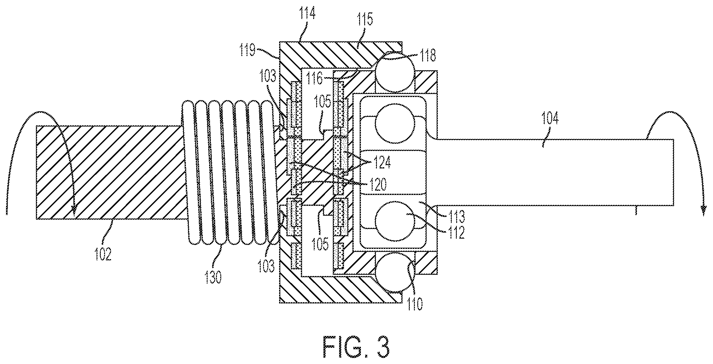 Patent US12365076 Figure 3 – Electromagnetic actuator for power tool