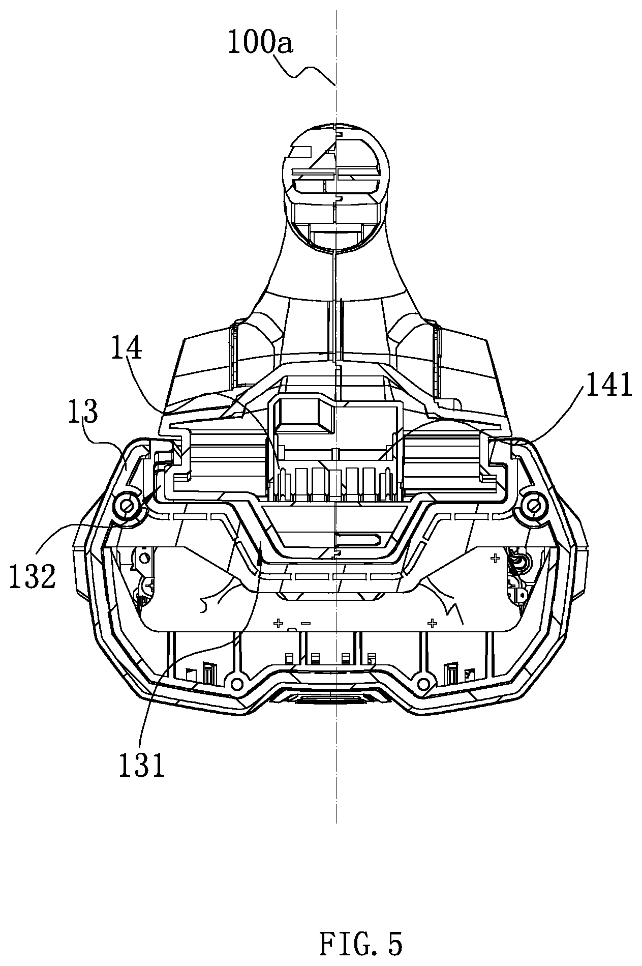 Patent US12365079 Figure 5 – Handheld garden tool
