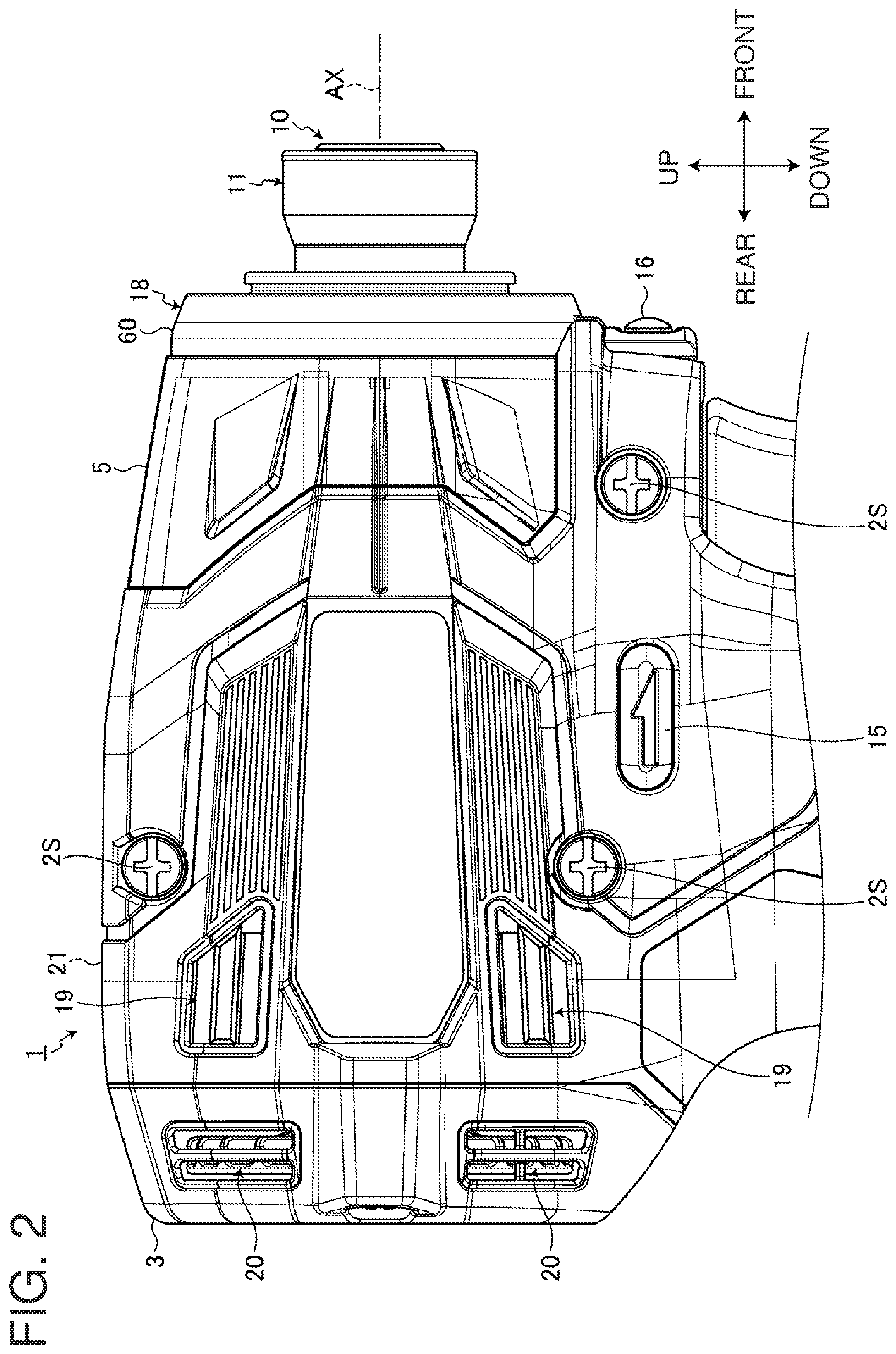 Patent US12365080 Figure 2 – Electric work machine