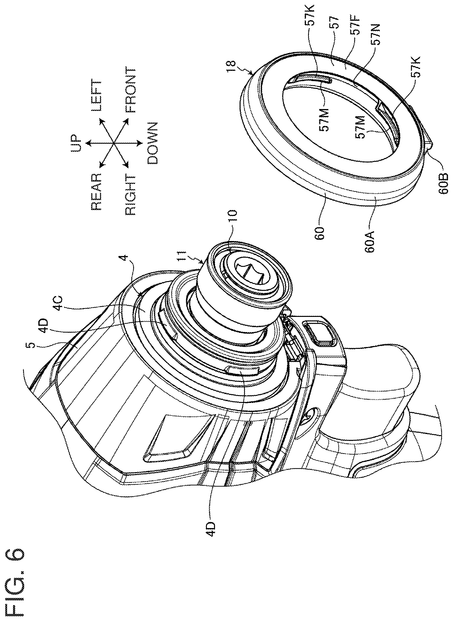 Patent US12365080 Figure 6 – Electric work machine