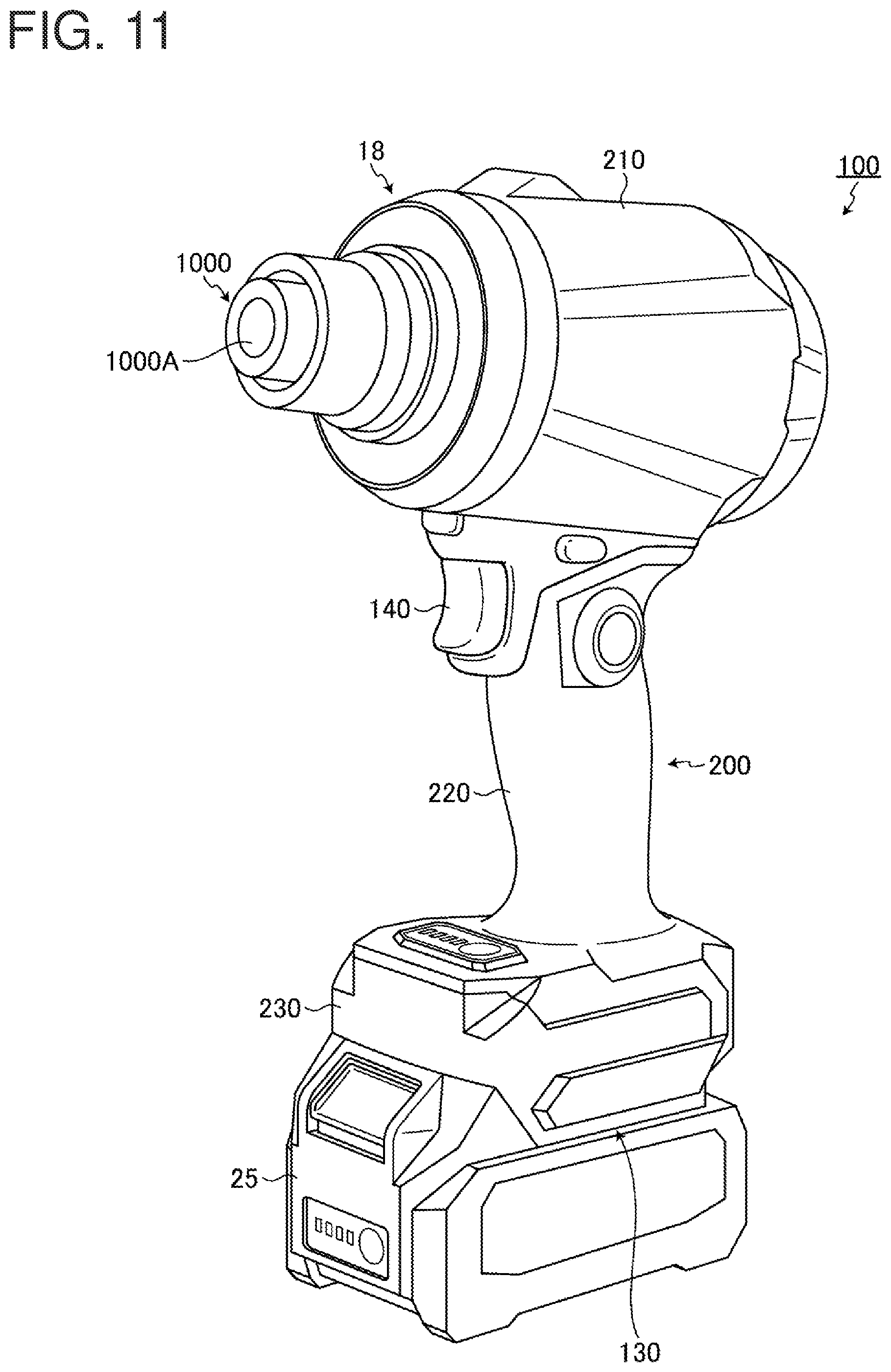 Patent US12365080 Figure 11 – Electric work machine