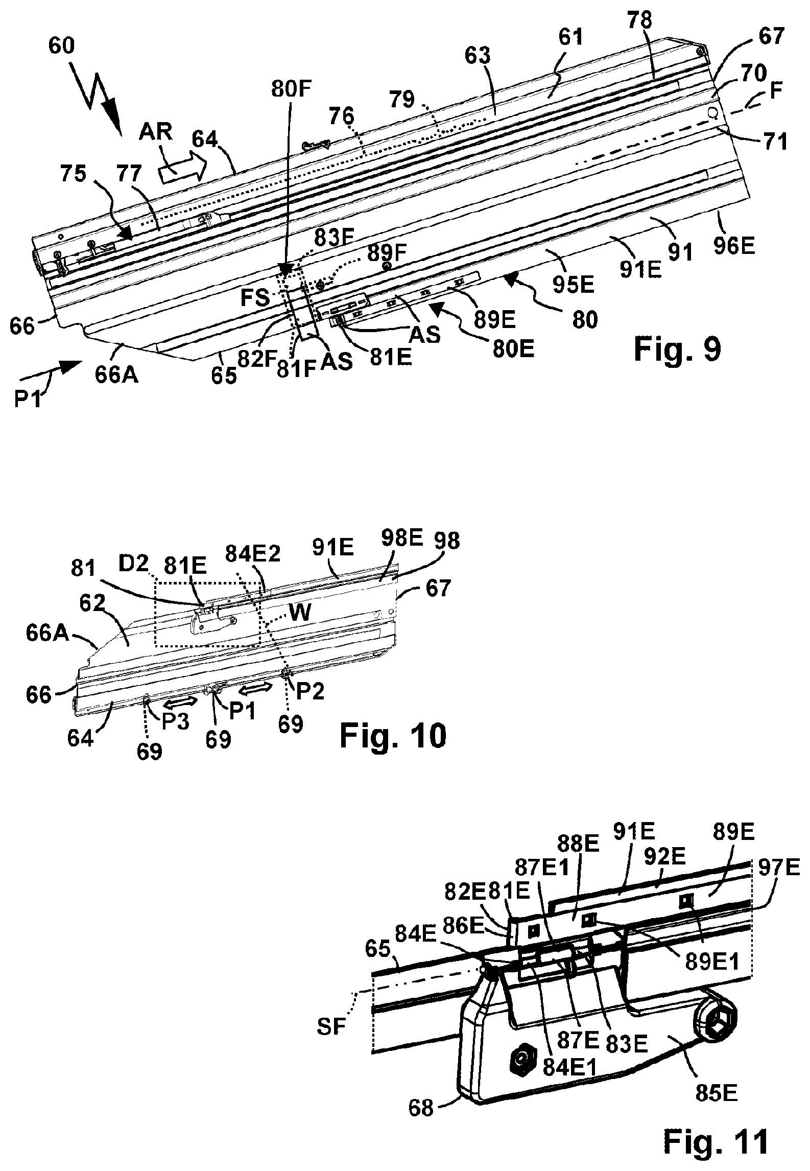 Patent US12365081 Figure 5 – Guide rail for guiding a hand-held power tool