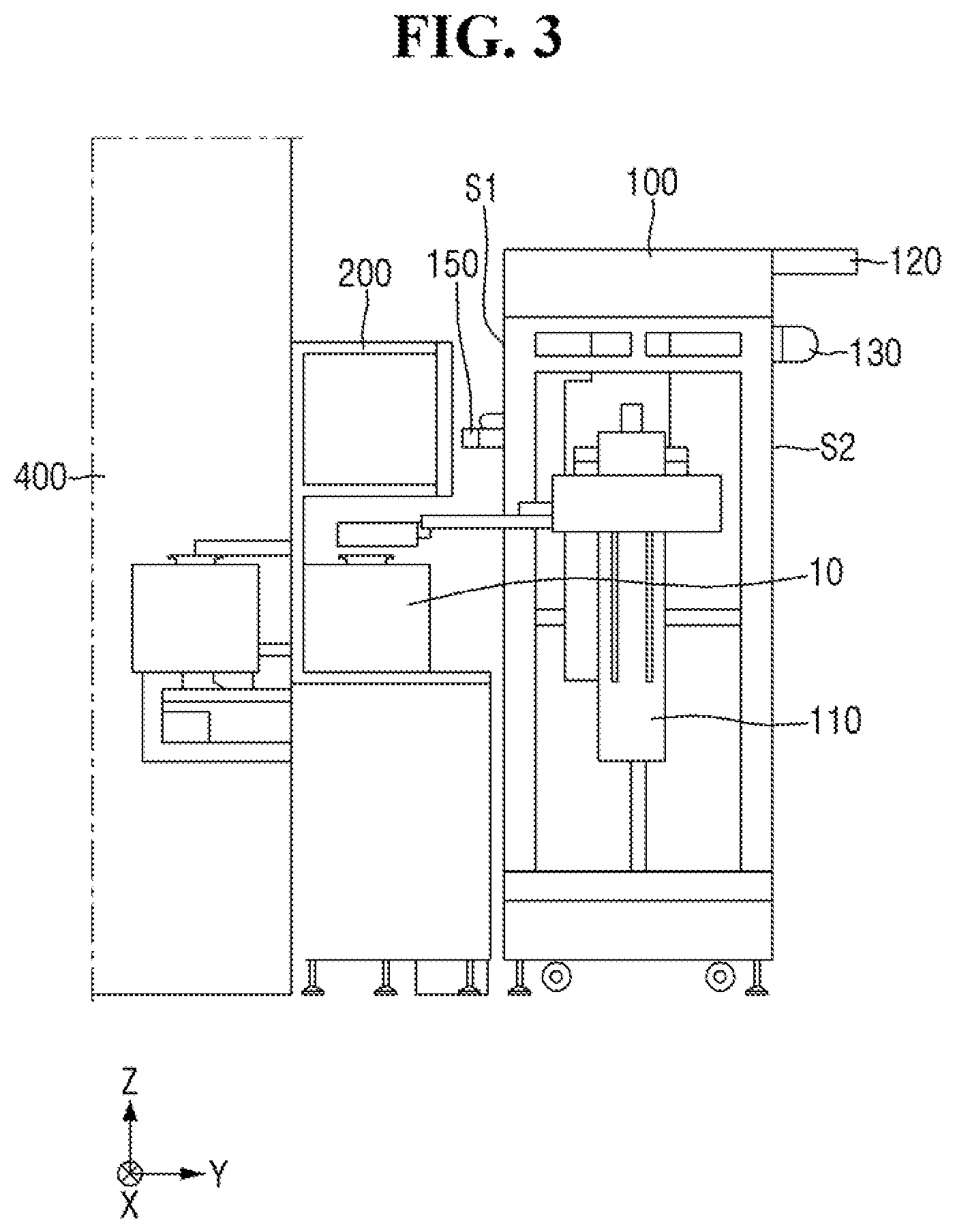 Patent US12365095 Figure 3 – Loader device and substrate transport system