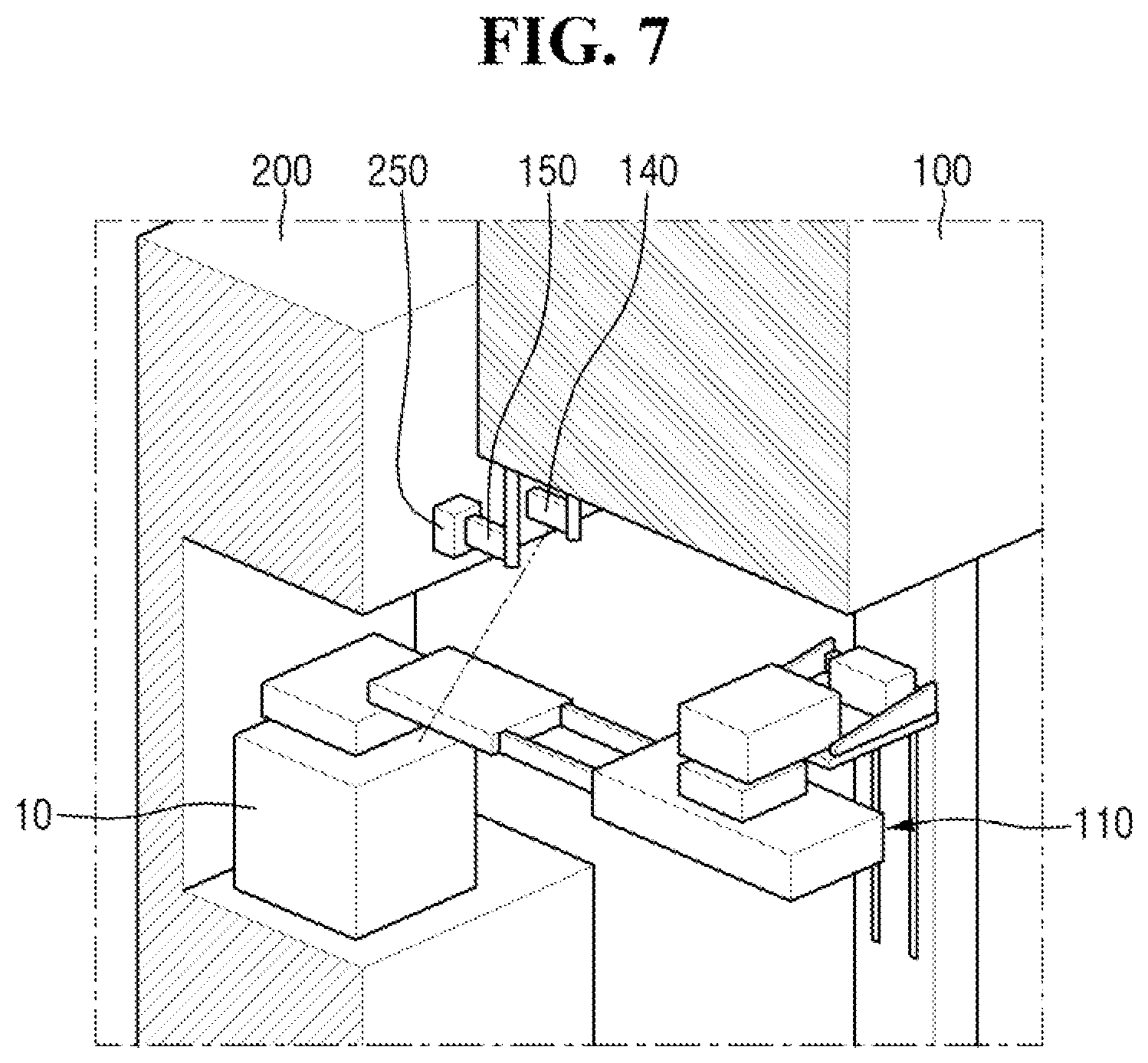 Patent US12365095 Figure 7 – Loader device and substrate transport system