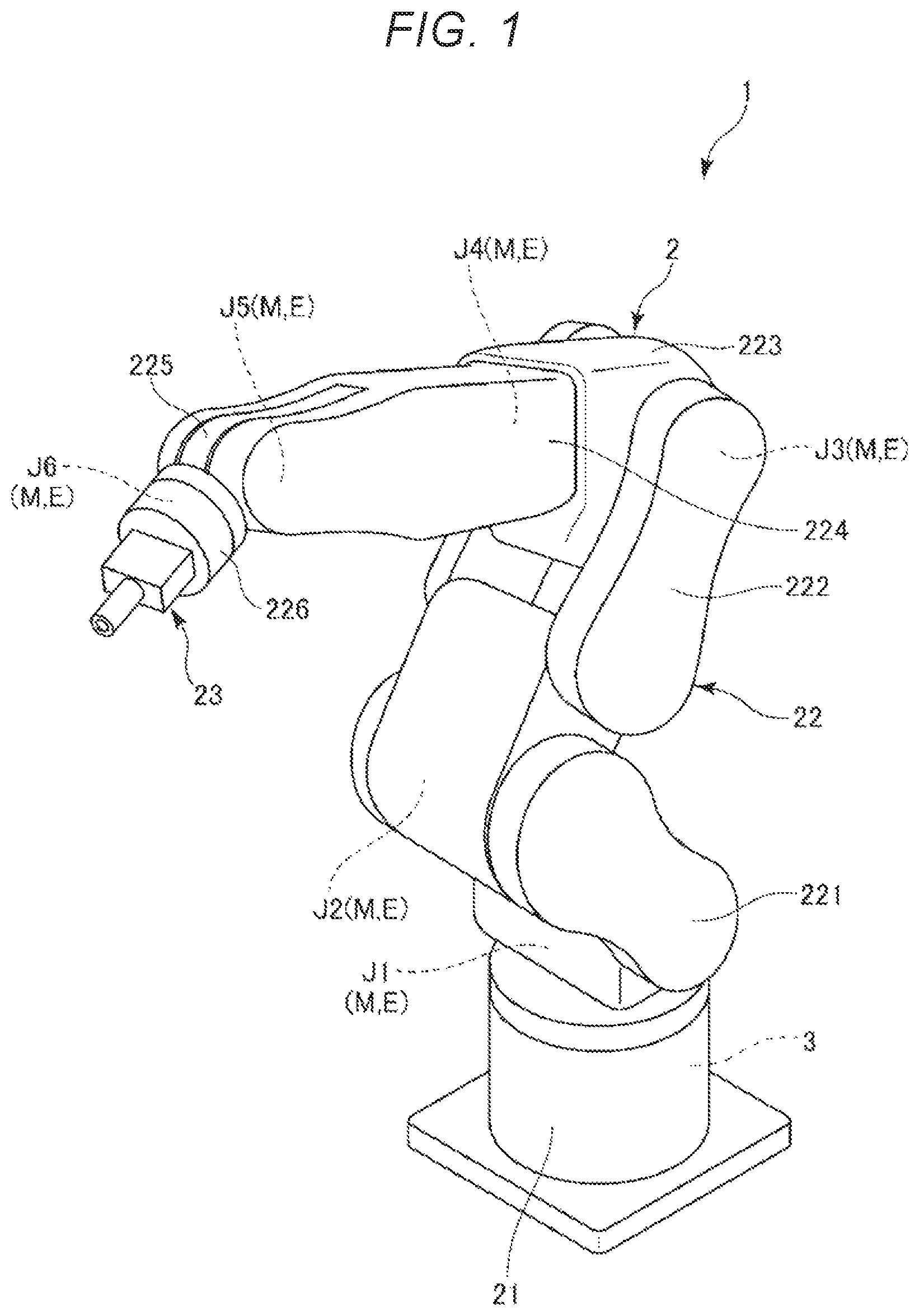Patent US12365096 — Robot controller and robot system — Figure 1
