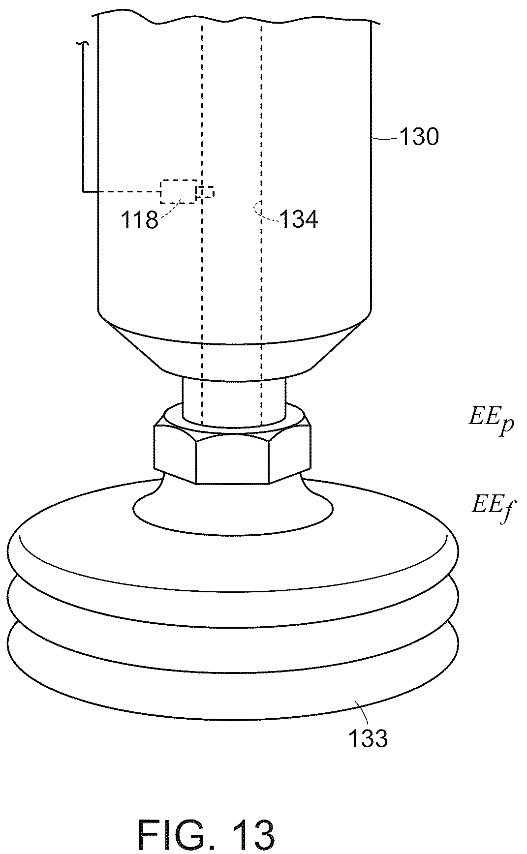 Patent US12365100 Figure 12 – Systems and methods for providing dynamic vacuum pressure at an end effector using a single vacuum source