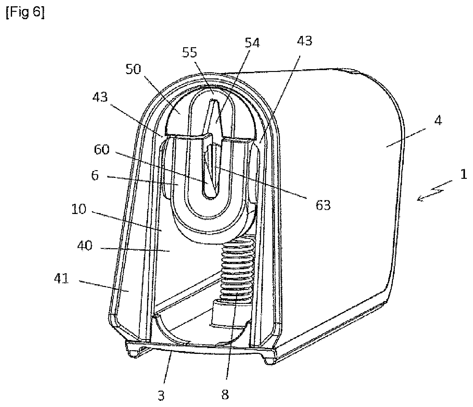 Patent US12365106 Figure 3 – Combination of a sheath and a knife