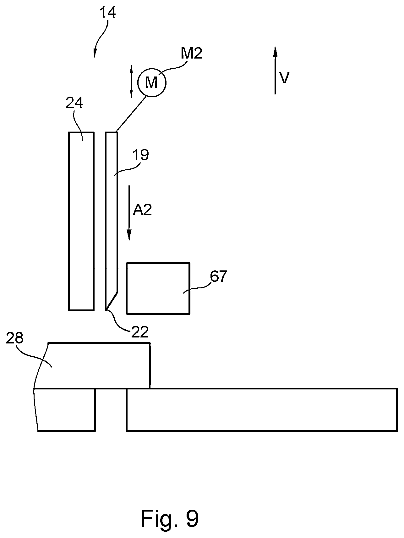 Patent US12365108 Figure 9 – Pile cutting apparatus with support element