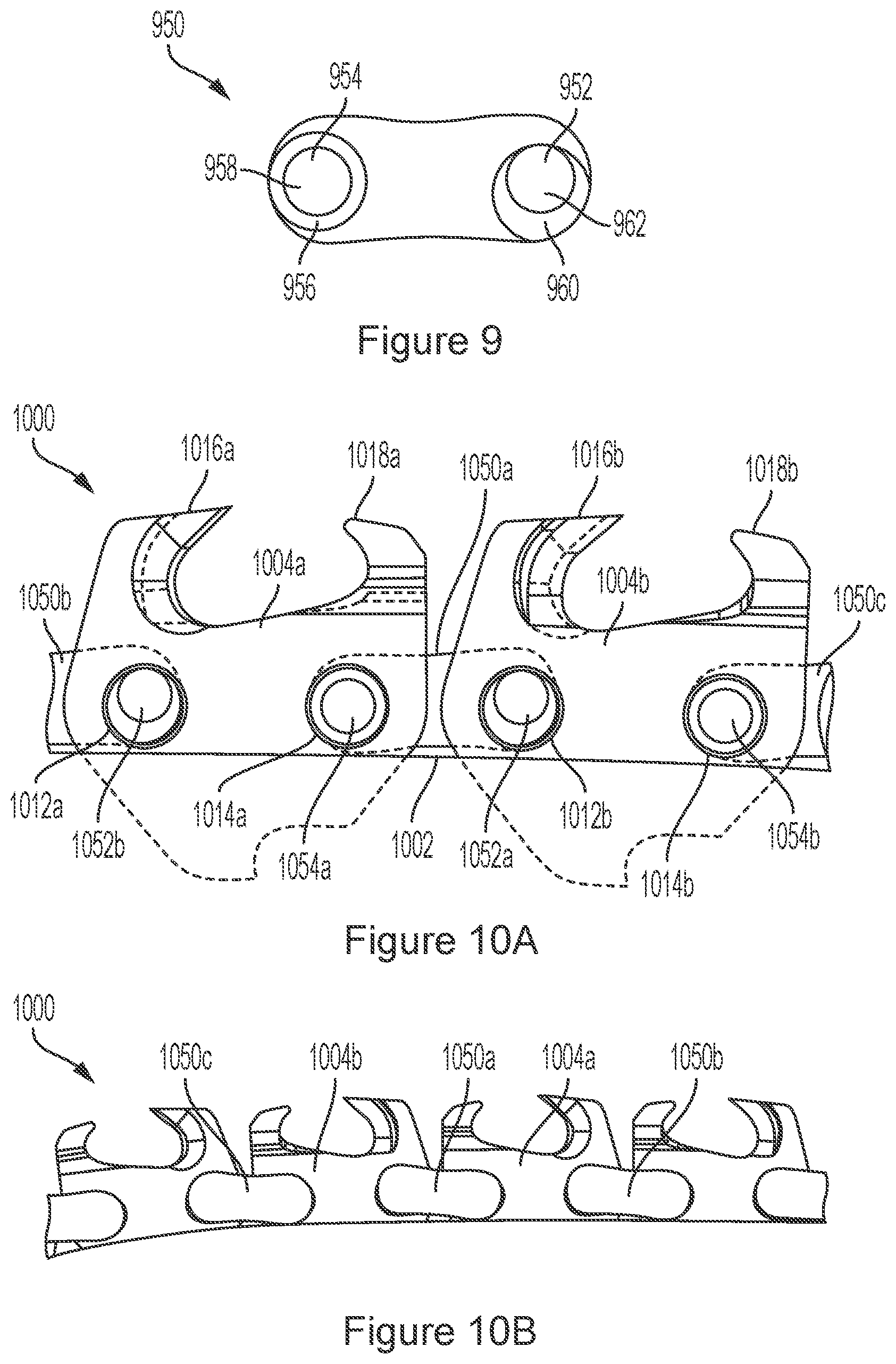 Patent US12365109 Figure 15 – Saw chain link with one or more oversized rivet holes