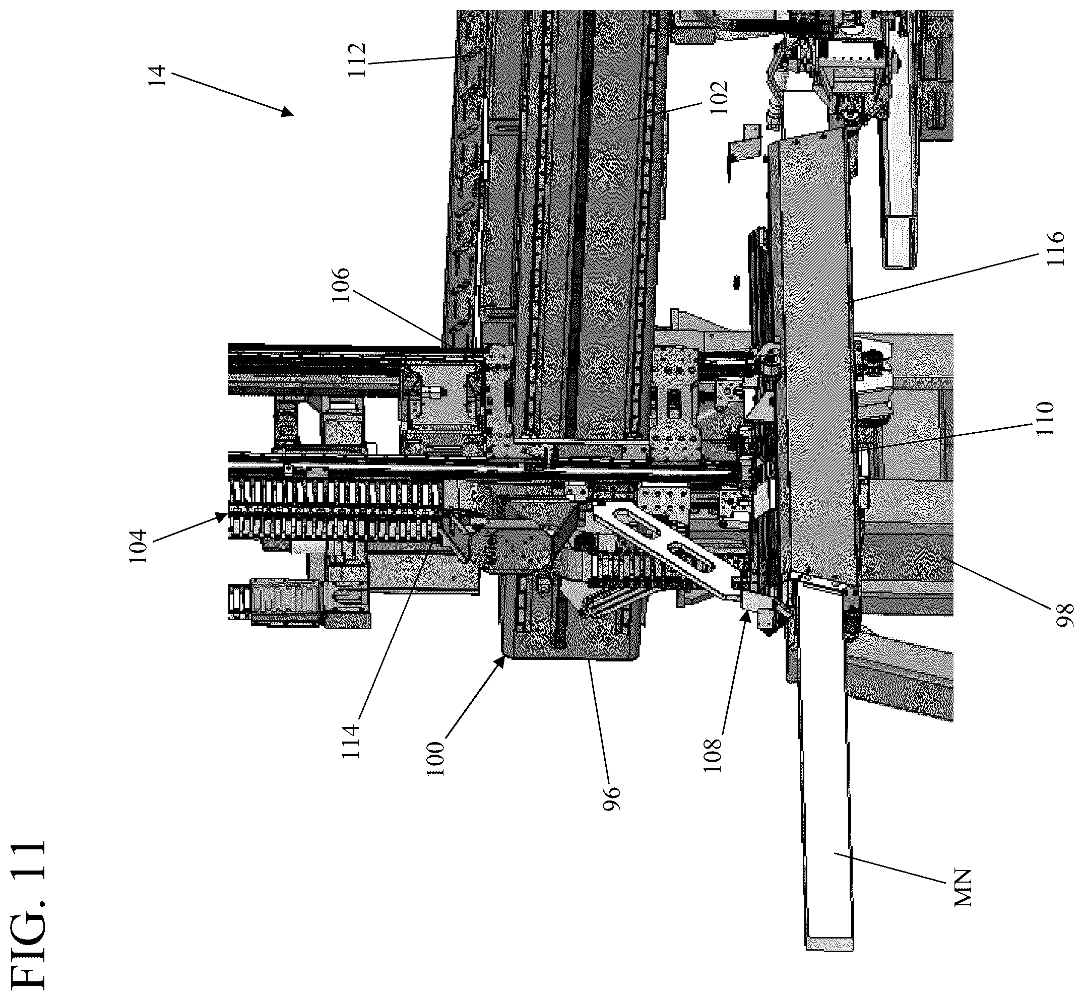 Patent US12365110 Figure 11 – Automated wall frame assembly system