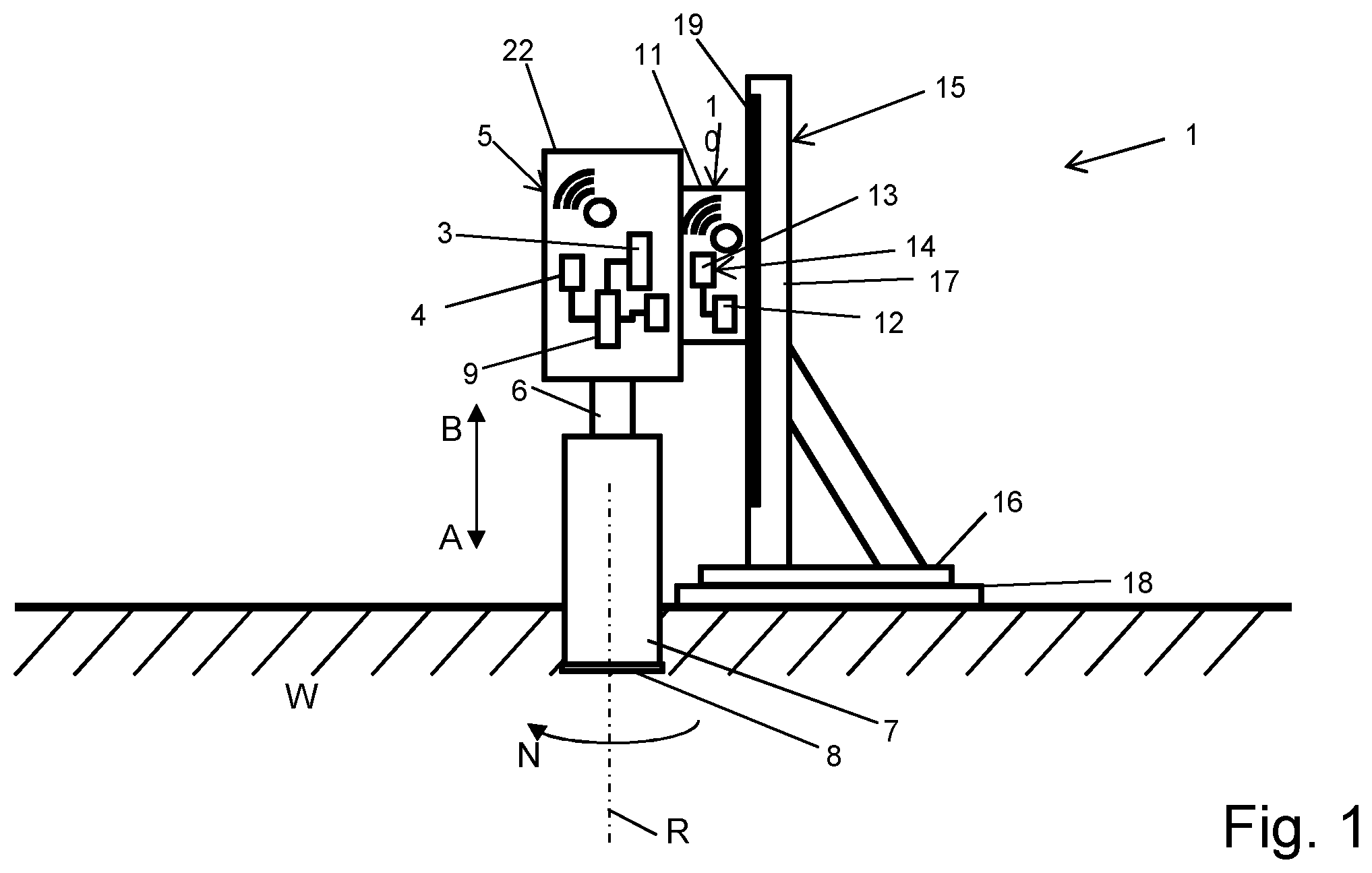 Patent US12365114 Figure 1 – Method and system for establishing a connection between a machine tool and an auxiliary device and testing an emergency cutout functionality of the auxiliary device