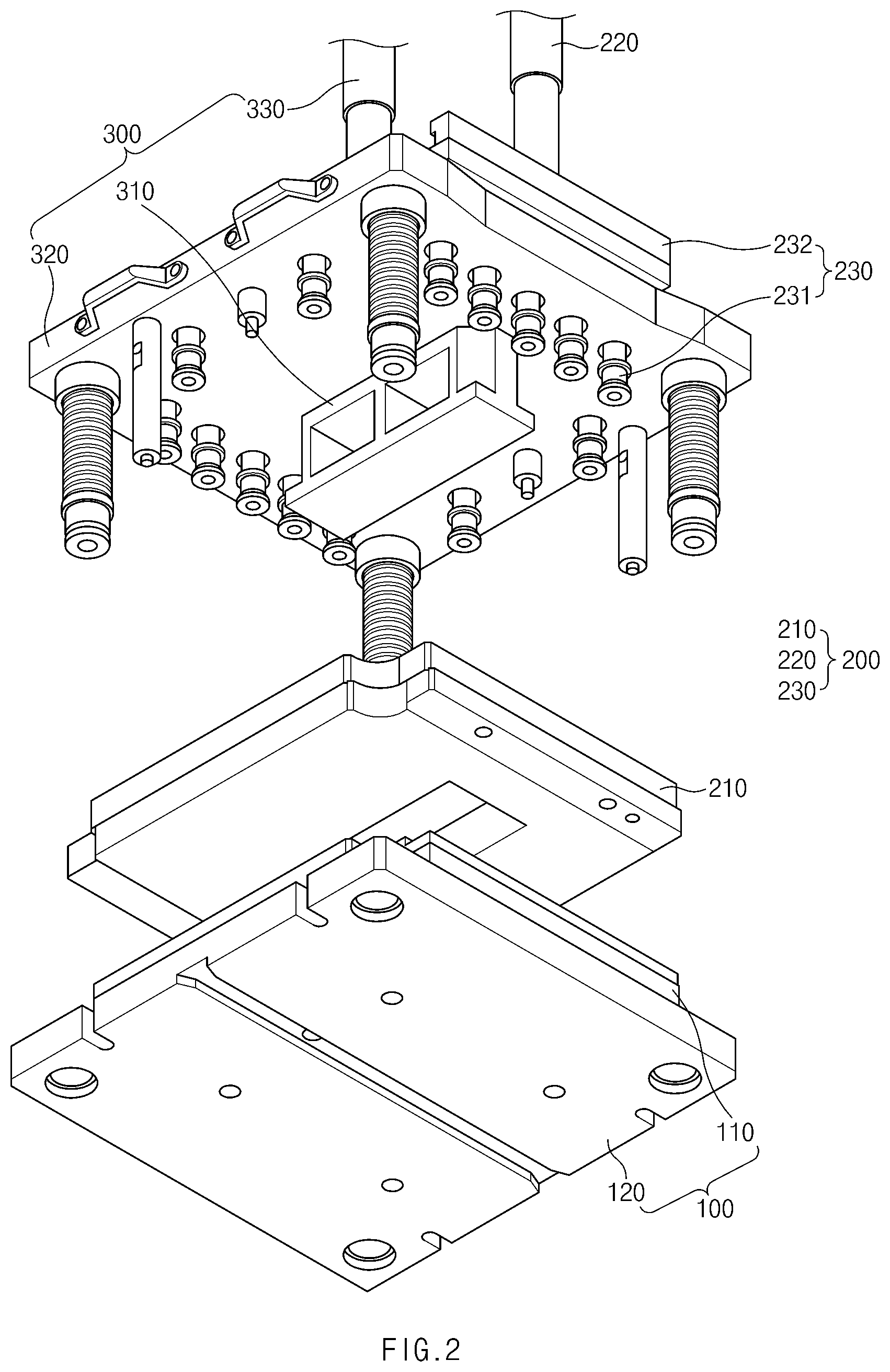 Patent US12365116 Figure 2 – Apparatus and method for molding pouch
