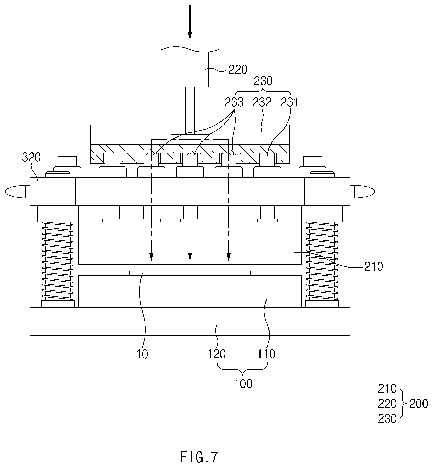 Patent US12365116 Figure 7 – Apparatus and method for molding pouch