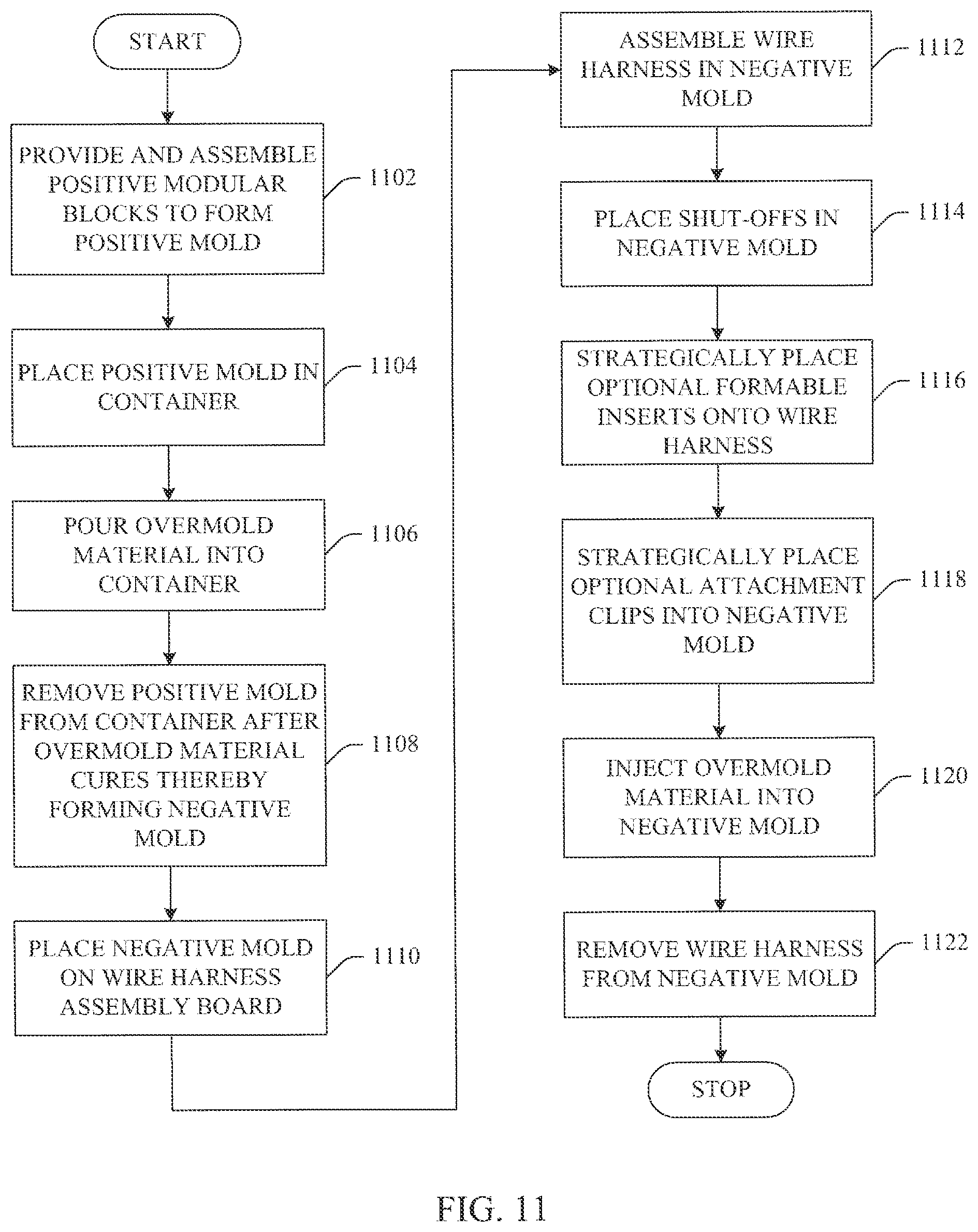 Patent US12365117 Figure 14 – Molded wire harness tool assembly