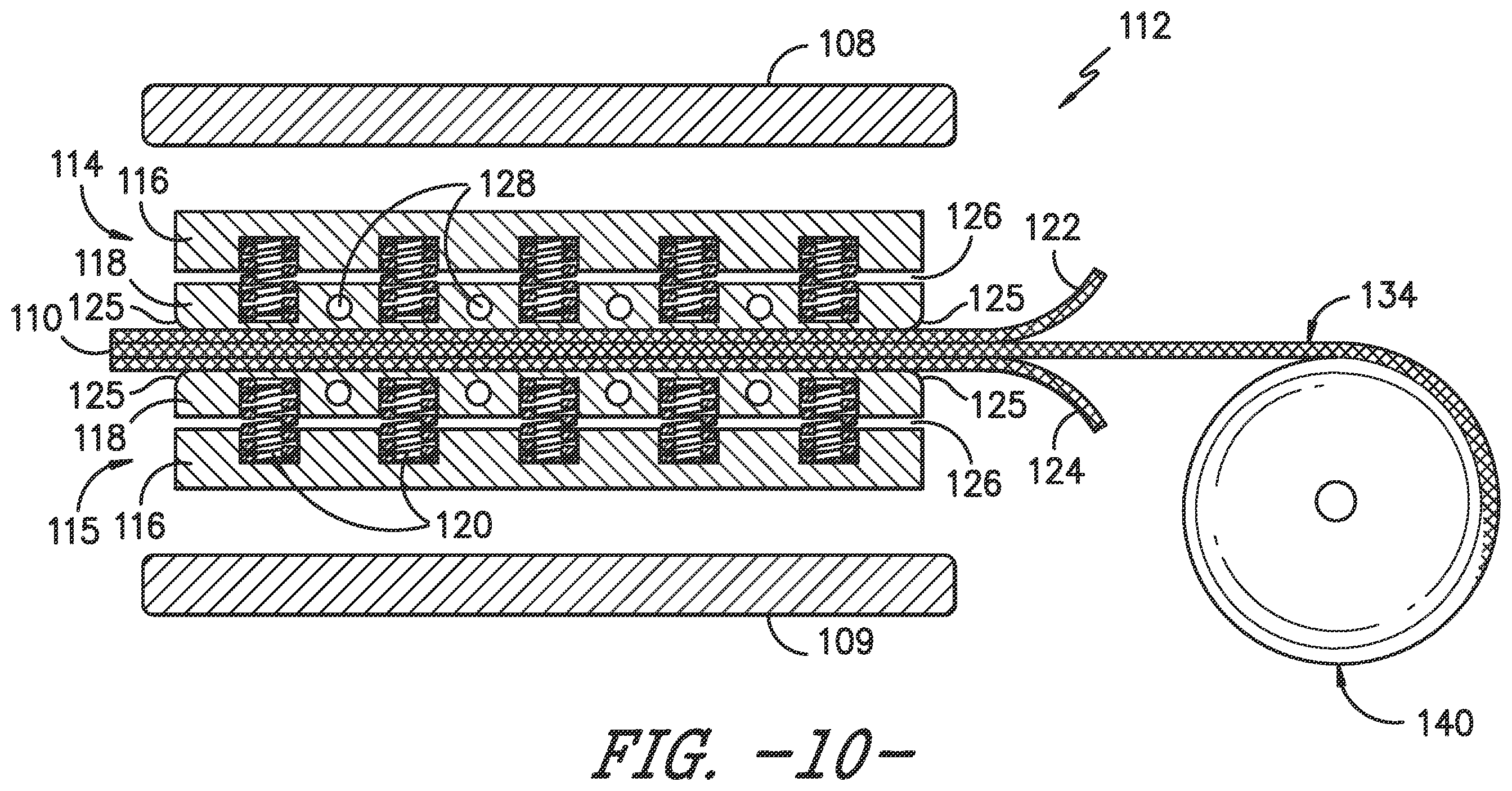 Patent US12365120 Figure 8 – System and method for manufacturing panels for use in wind turbine rotor blade components