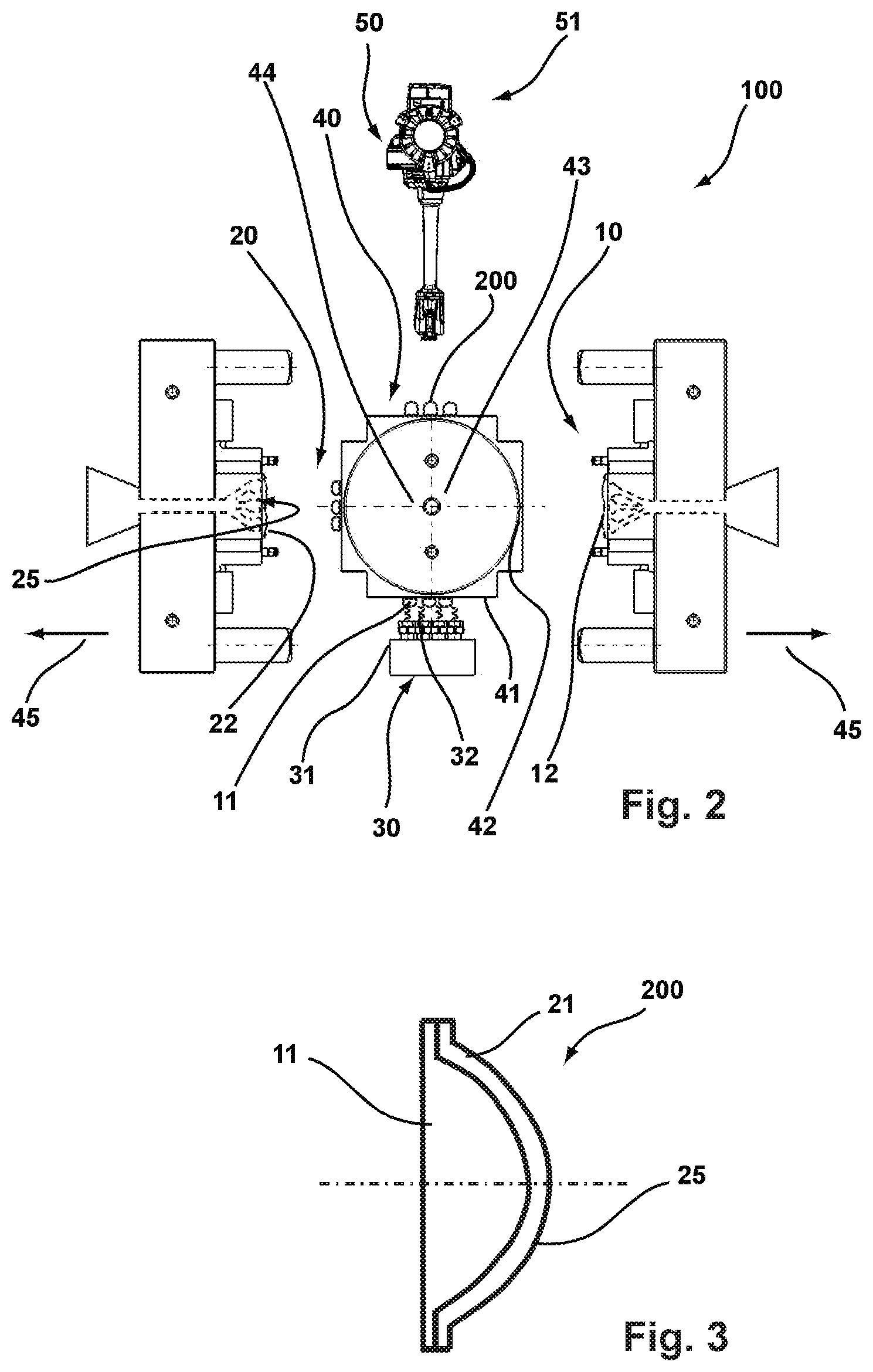Patent US12365122 Figure 2 – Method and tool system for manufacturing a multi-component plastic molded part