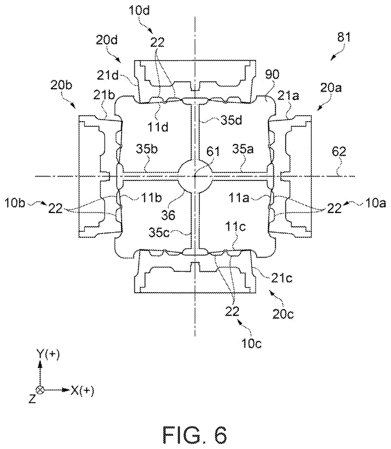 Patent US12365123 Figure 6 – Plasticizing device, injection molding device, three dimensional shaping device
