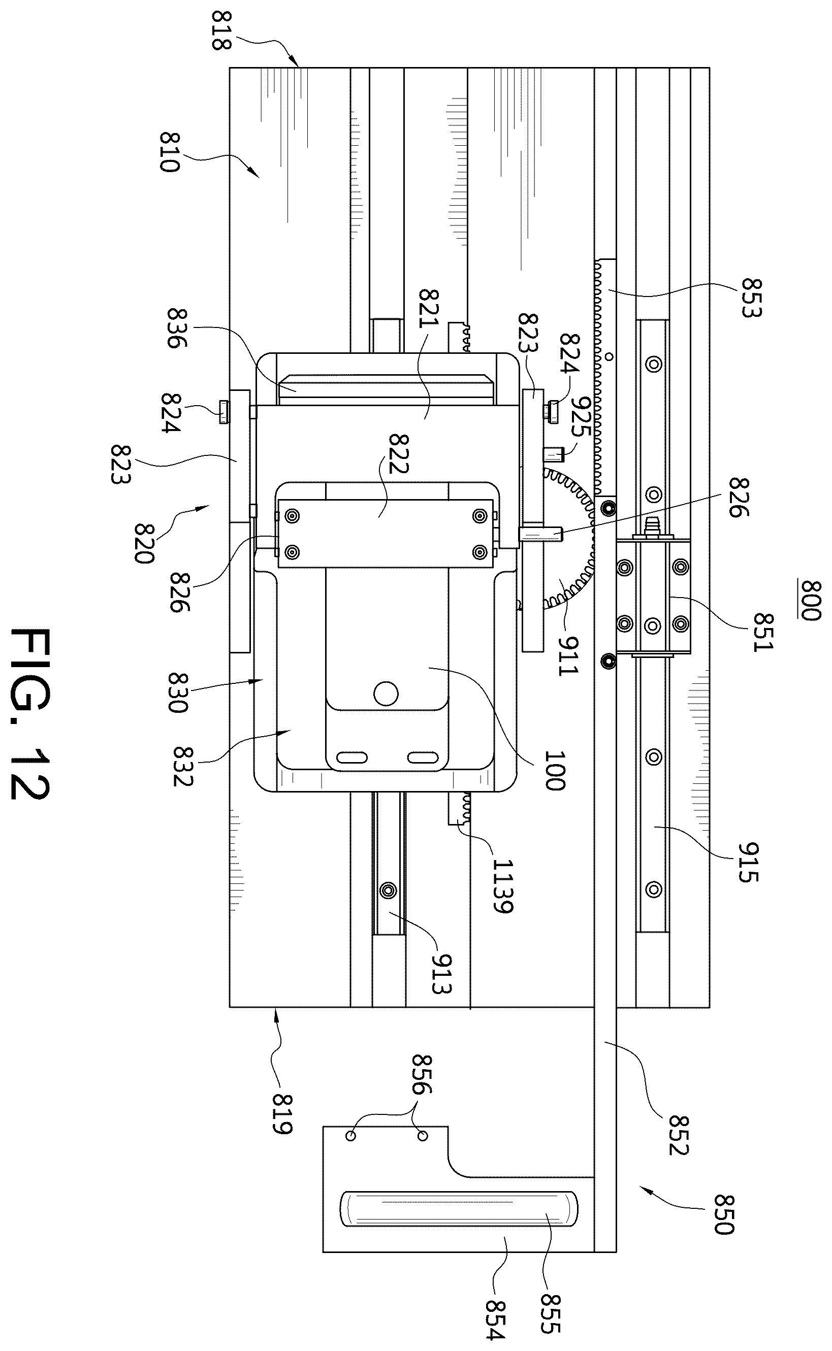 Patent US12365130 Figure 11 – Overlay applicator machine and method of providing the same