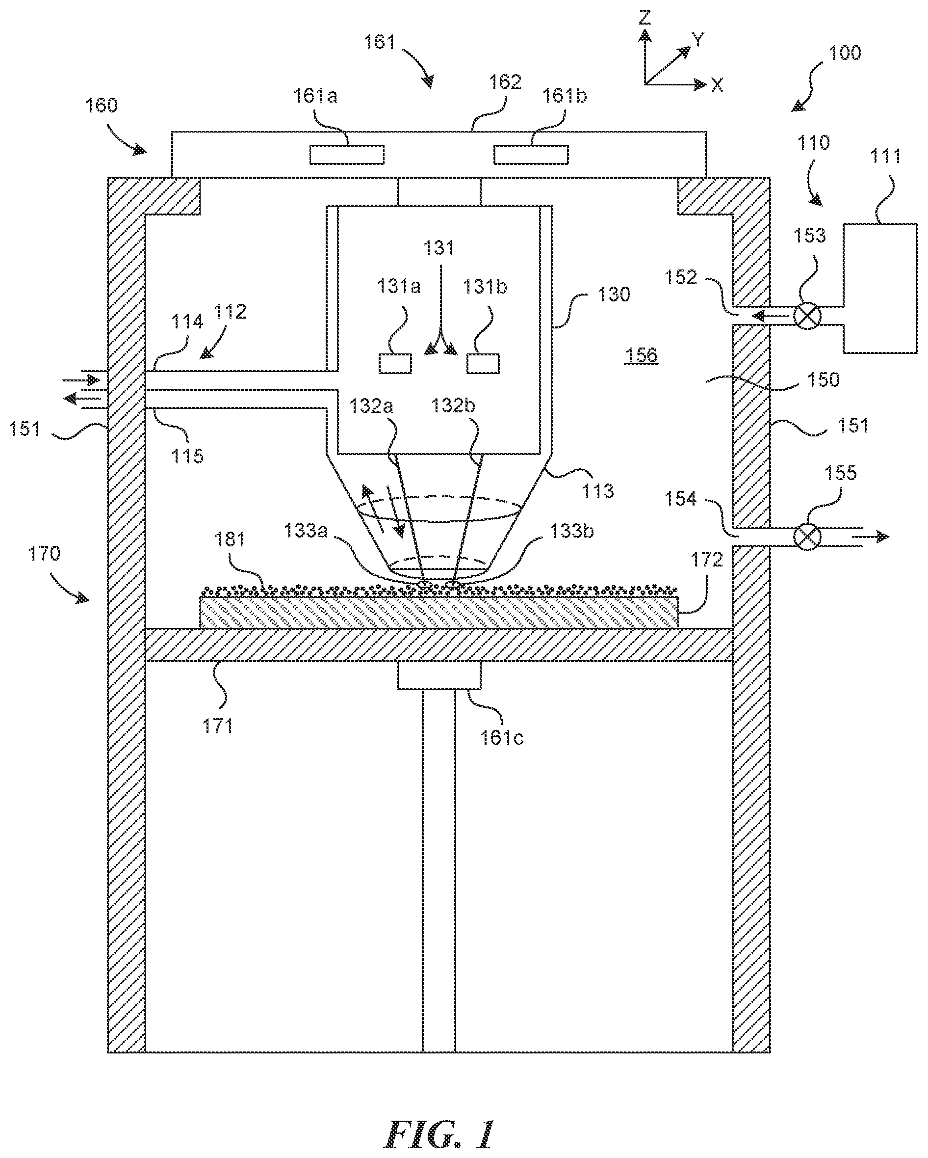 Patent US12365133 Figure 1 – Systems and methods for controlling additive manufacturing processes