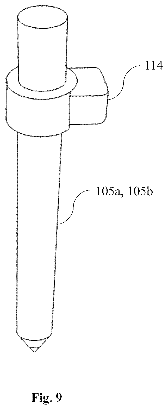 Patent US12365135 Figure 9 – Device connectable to an additive manufacturing system, an additive manufacturing system and a method of producing a construction element